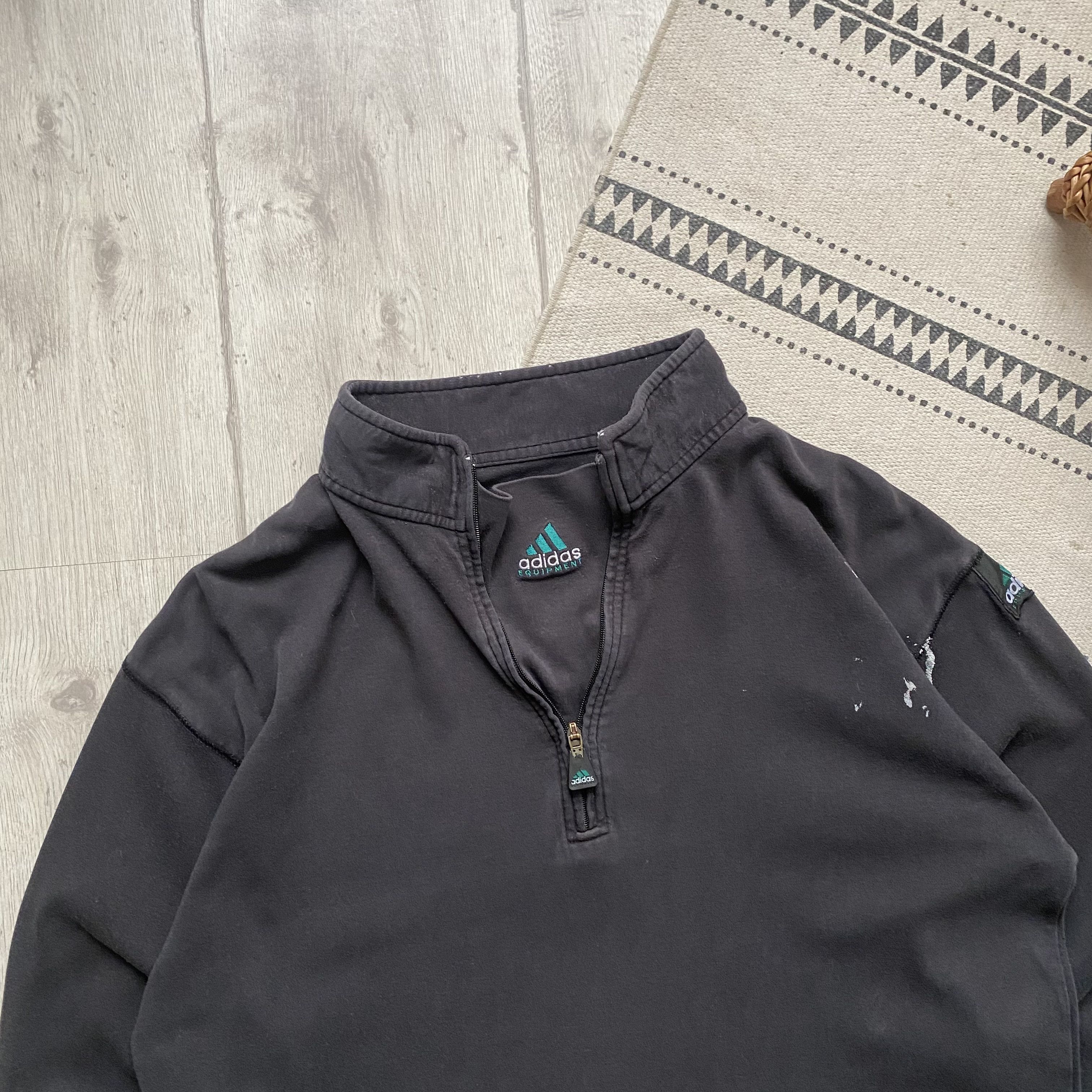 Adidas Vintage 90s Trashed Adidas Equipment longsleeve Y2K Size US L / EU 52-54 / 3 - 2 Thumbnail