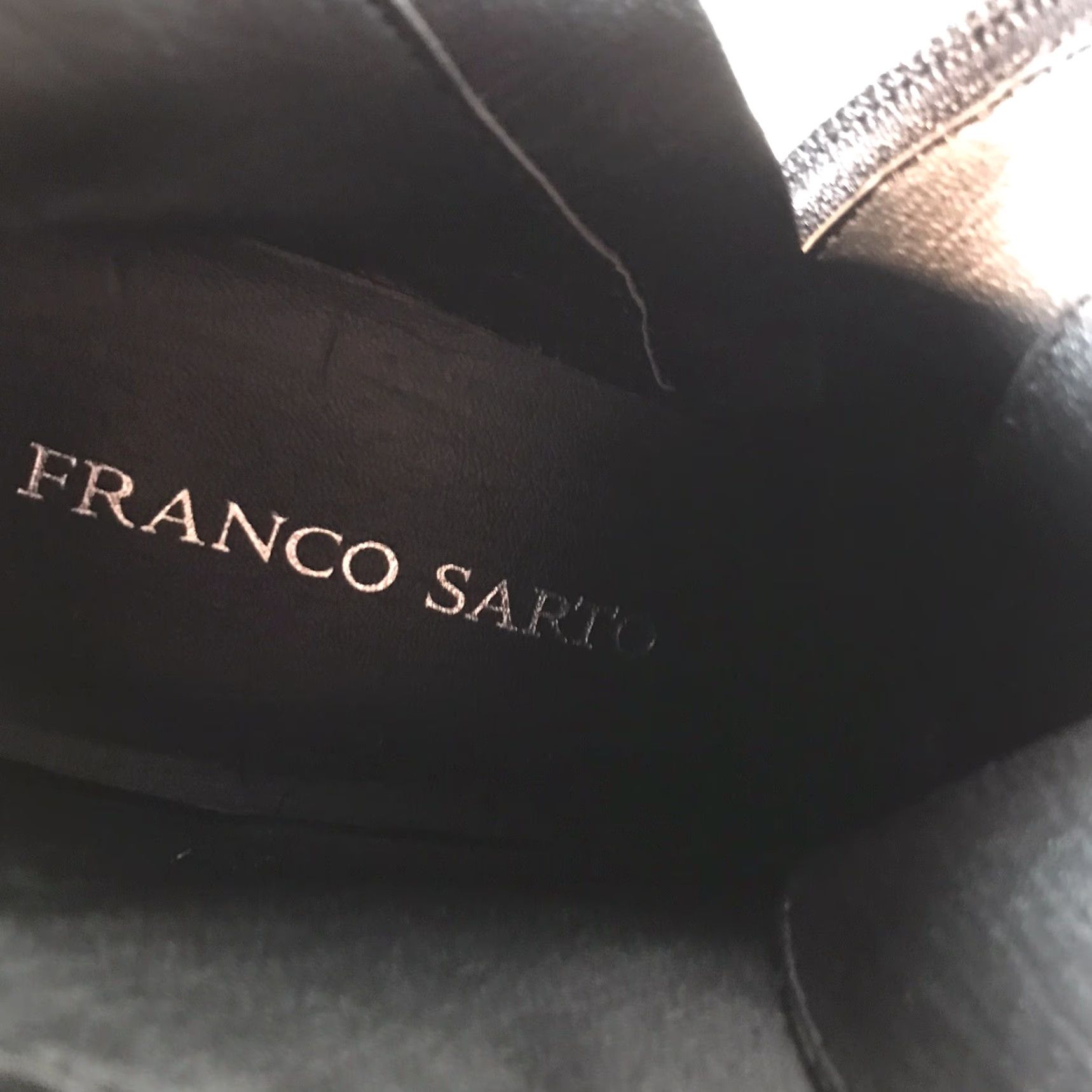 Franco Sarto Franco Sarto Bootie Women’s 9M Black Suede Ankle Wedge Zip Tassel Bohemian City Equestrian Womens Size US 9 / IT 39 - 5 Thumbnail