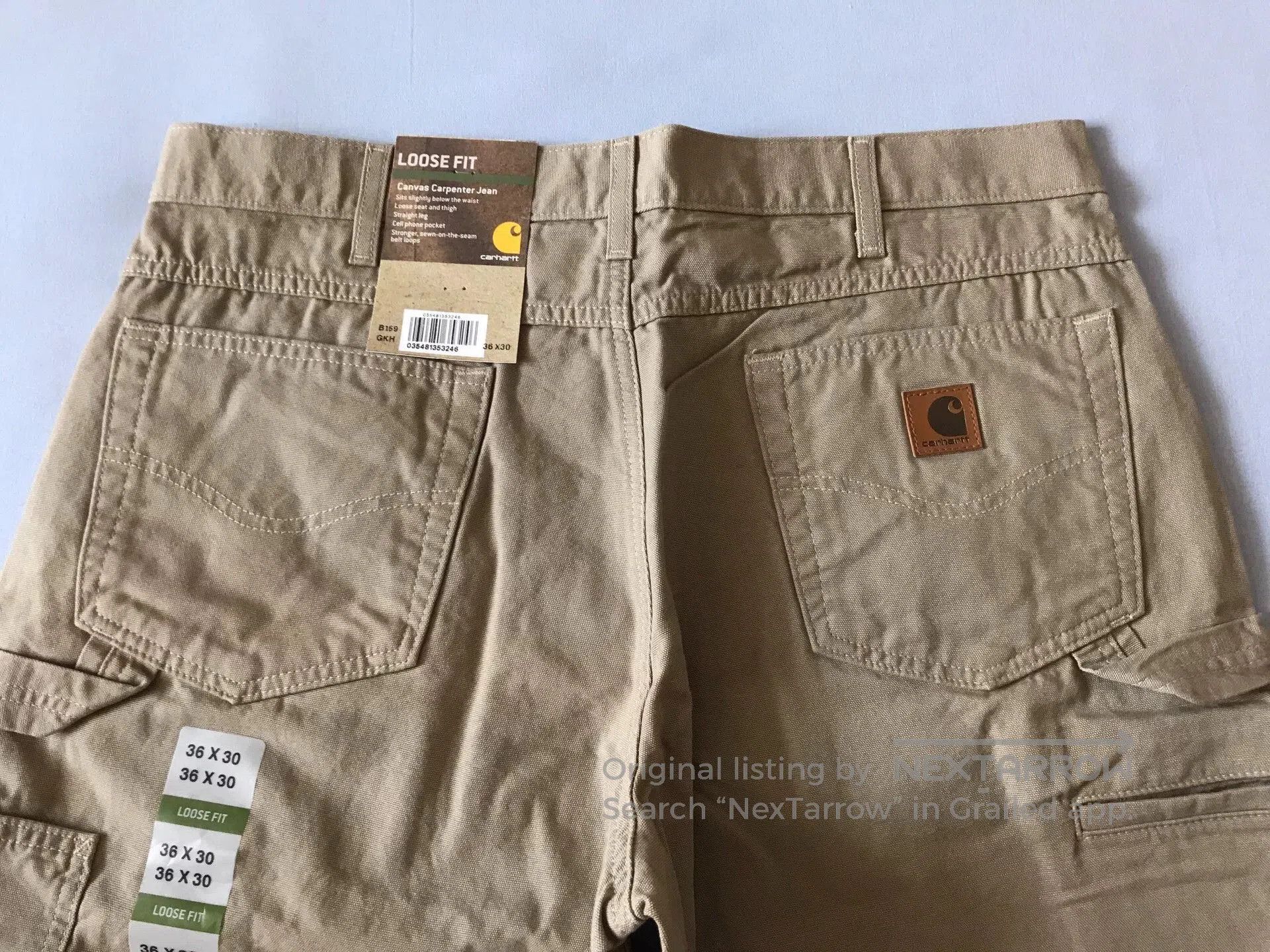 Carhartt Carhartt B159 GKH Canvas Work Pants. Size US 36 / EU 52 - 5 Thumbnail