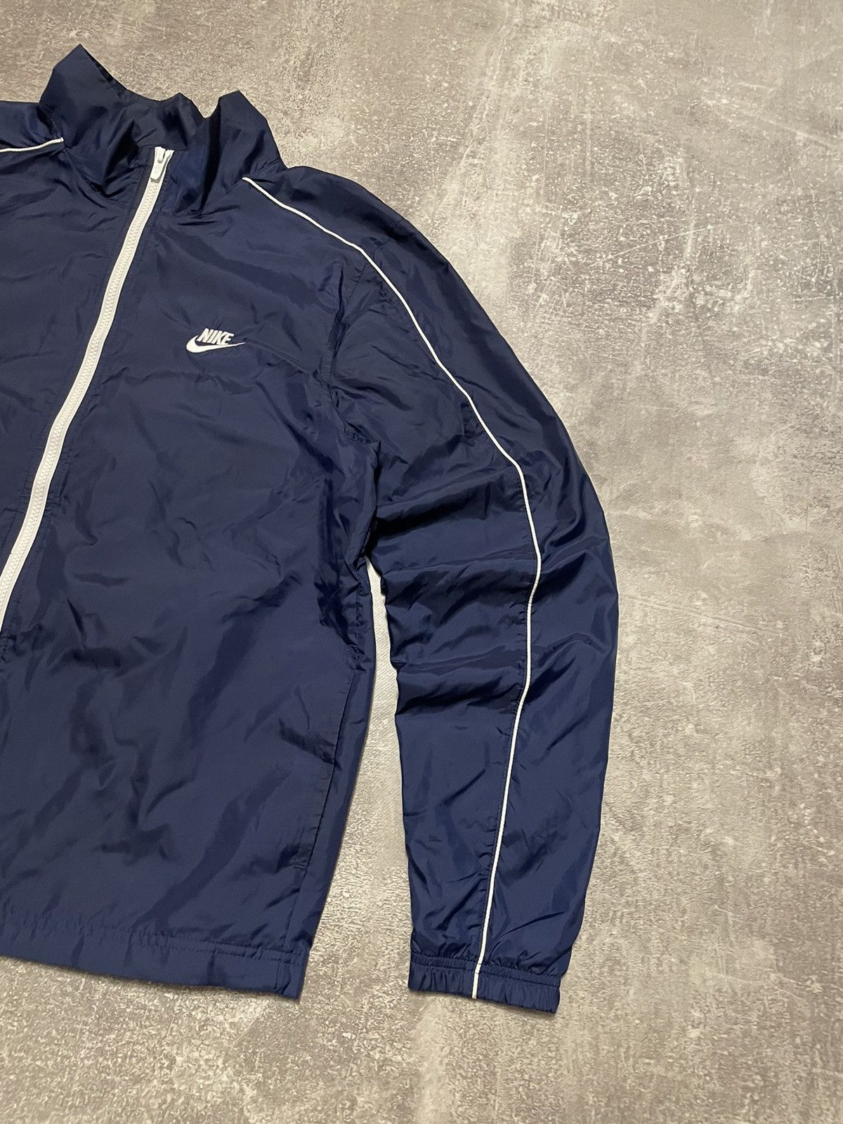 Vintage Nike Nylon Track Jacket Drill