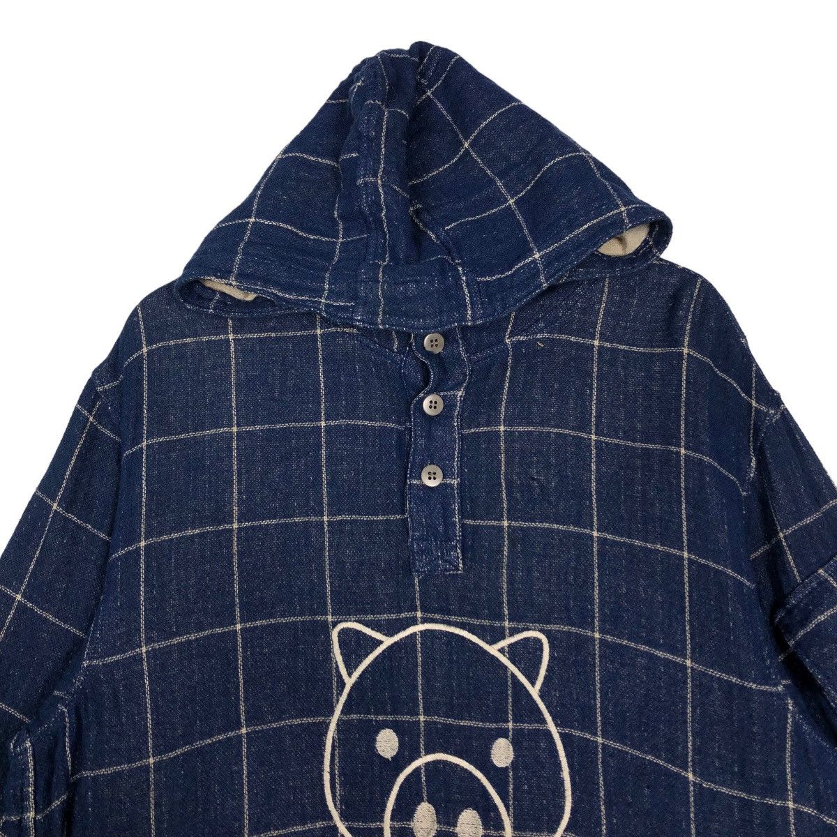 Hysteric Glamour 🔥Oversized Jacket Drug Store’s Big Logo Pig Tartan Design Size US L / EU 52-54 / 3 - 3 Thumbnail