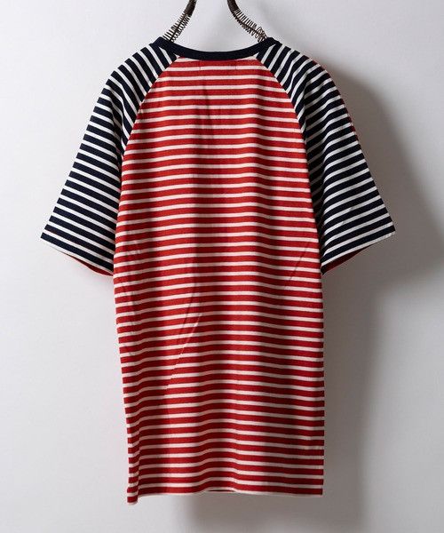 Number (N)ine number nine STRIPED COMBINATION PANEL T-SHIRT Size US S / EU 44-46 / 1 - 3 Thumbnail