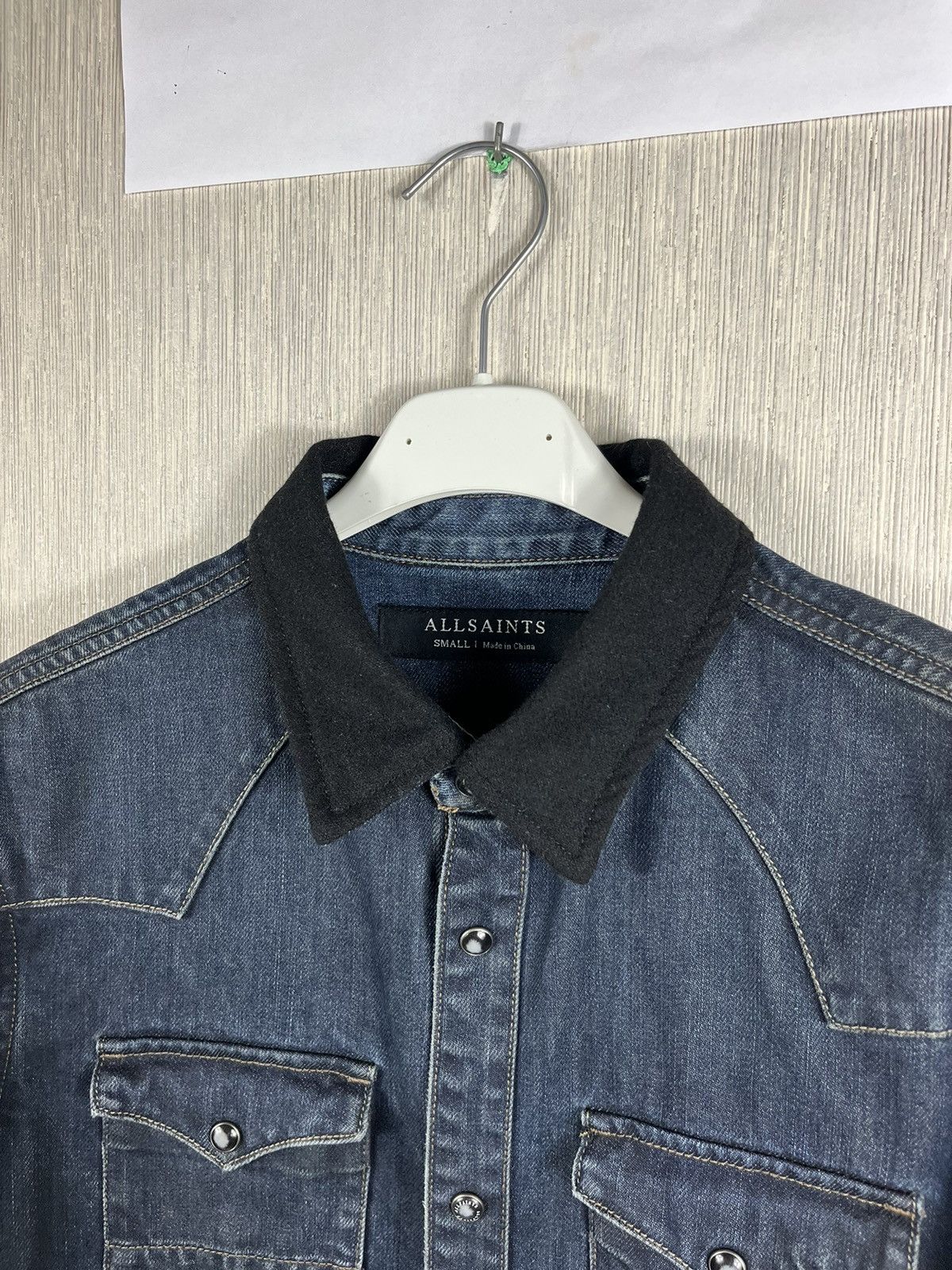 Allsaints Allsaints denim canton ls shirt distressed washed jacket Size US S / EU 44-46 / 1 - 9 Thumbnail