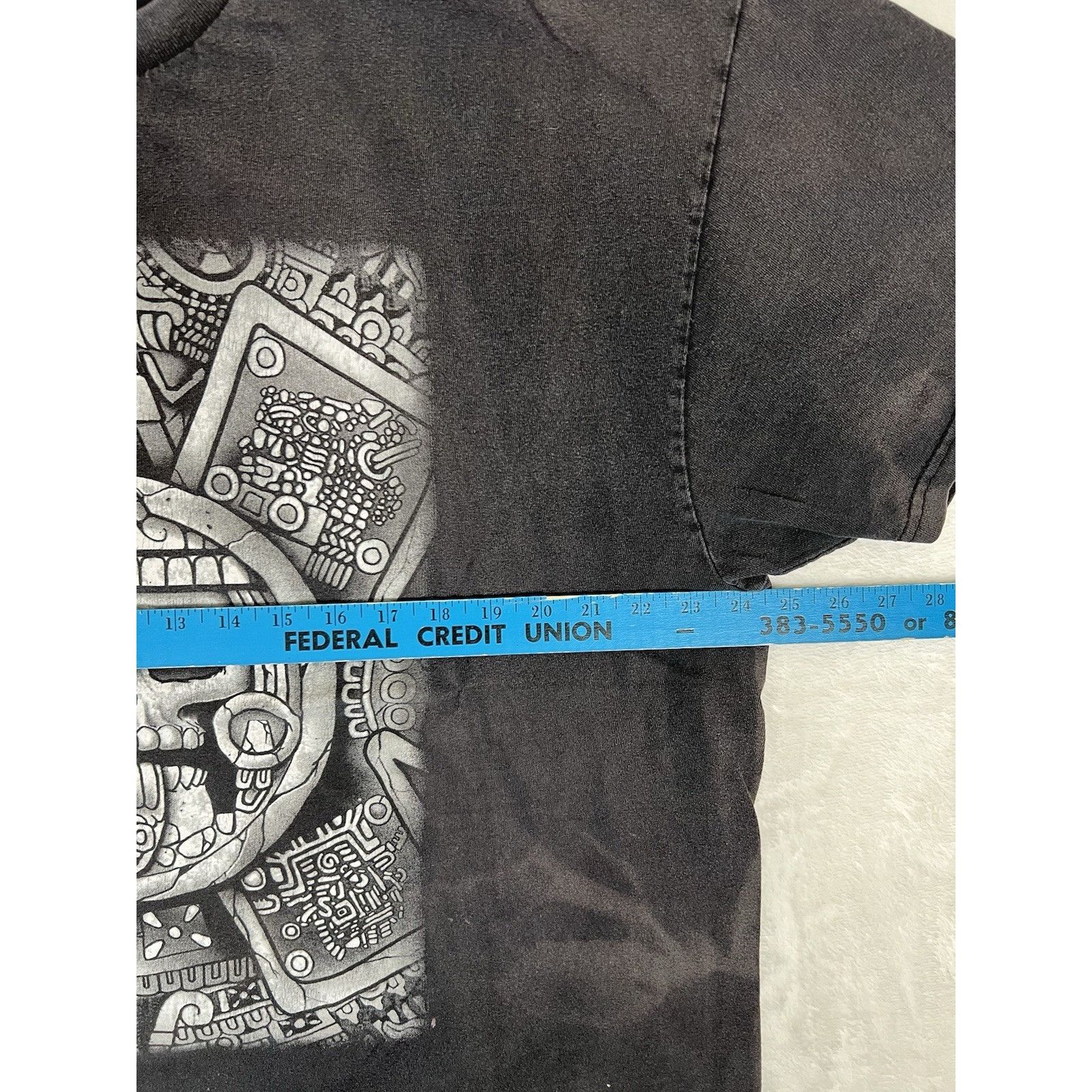 Other Vintage Aztec Calendar Skull T-Shirt Size 2XL Y2K Chicano Gr Size US XXL / EU 58 / 5 - 10 Thumbnail
