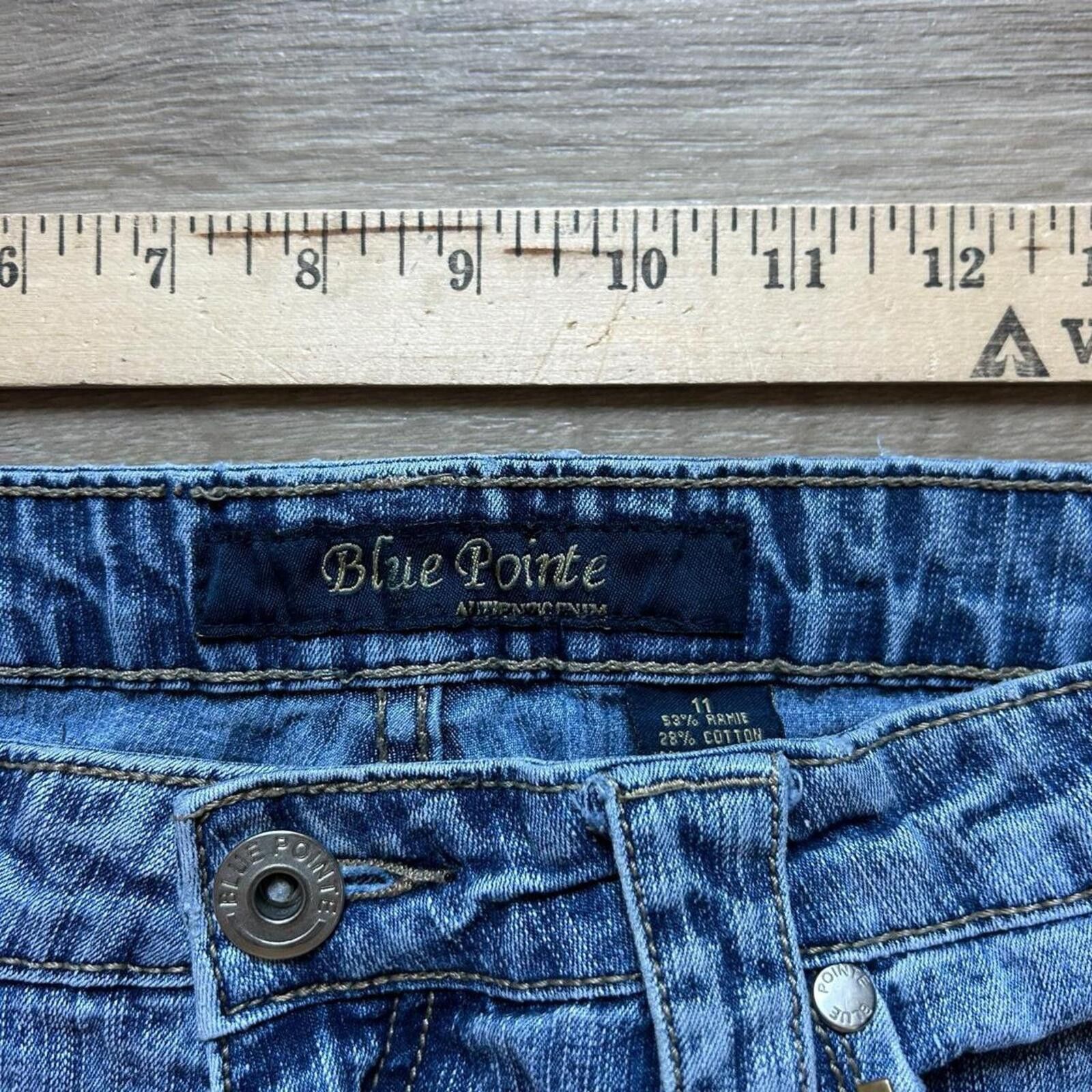 Unknown London Women's Light Blue Flared Denim Jeans with Embellished Back Size 30" / US 8 / IT 44 - 7 Thumbnail