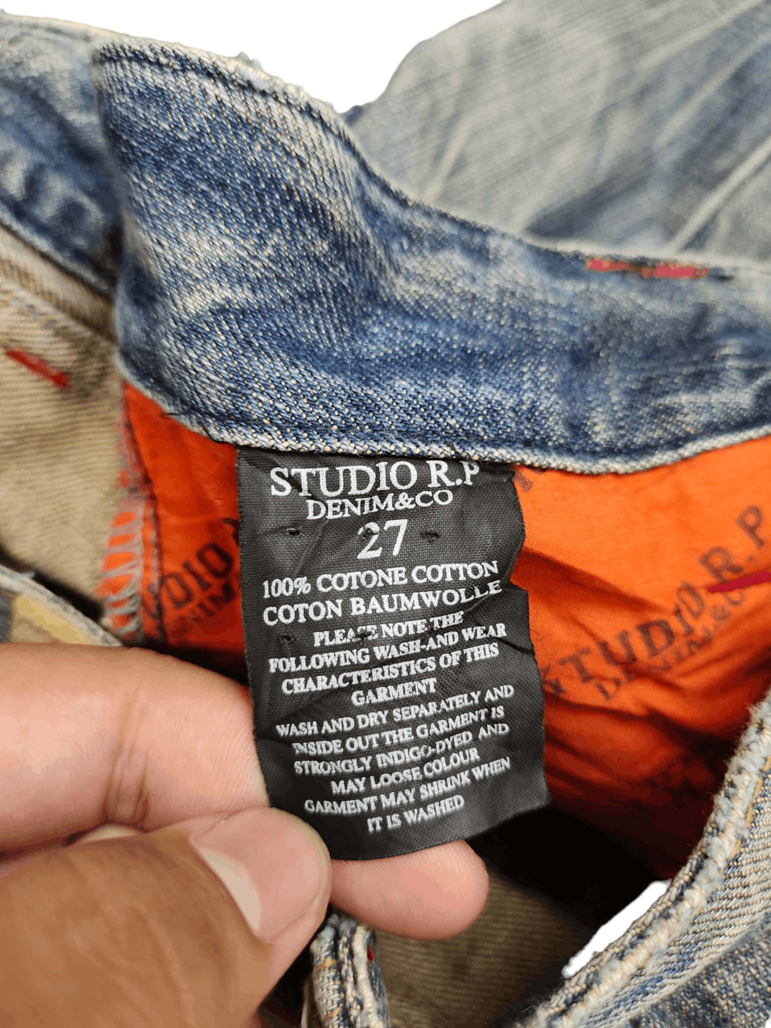 If Six Was Nine Flare Jeans Studio RP Lace Pocket Faded Bootcut Jpg Style Size US 27 - 20 Thumbnail