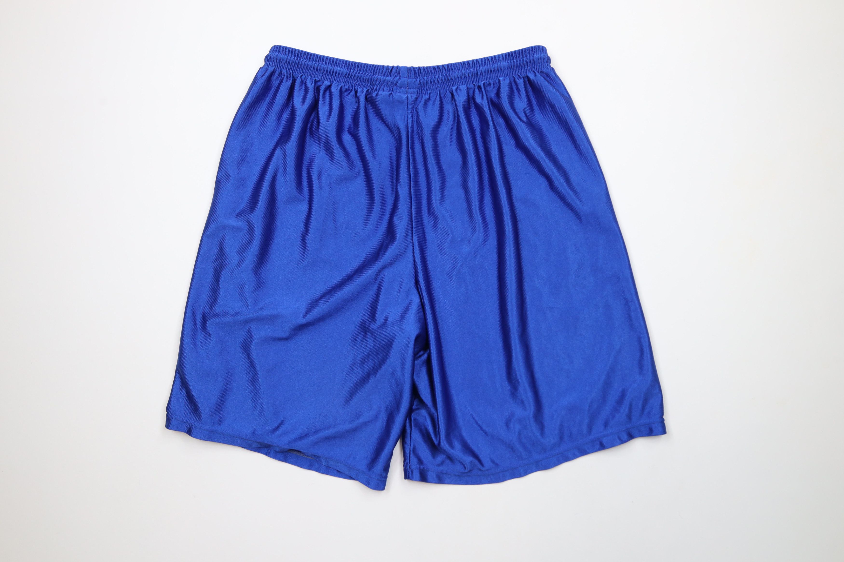 Nike × Vintage Vintage 90s Nike Mini Swoosh Silky Basketball Shorts USA Size US 34 / EU 50 - 9 Thumbnail
