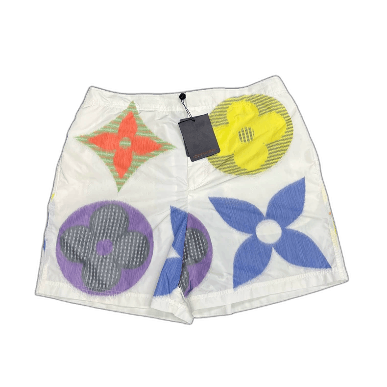 Louis Vuitton Louis Vuitton White Floral Beach Shorts Size US 44 / EU 60 - 1 Thumbnail