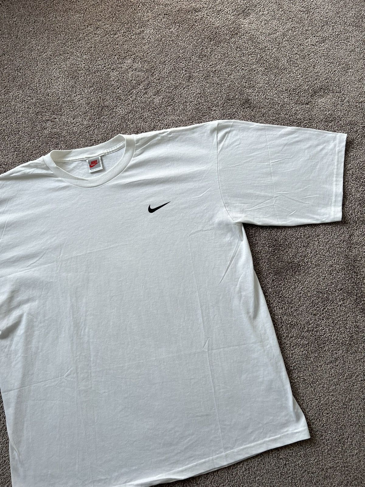 Nike × Vintage Vintage 90s Nike Check Tee Size US XL / EU 56 / 4 - 4 Thumbnail