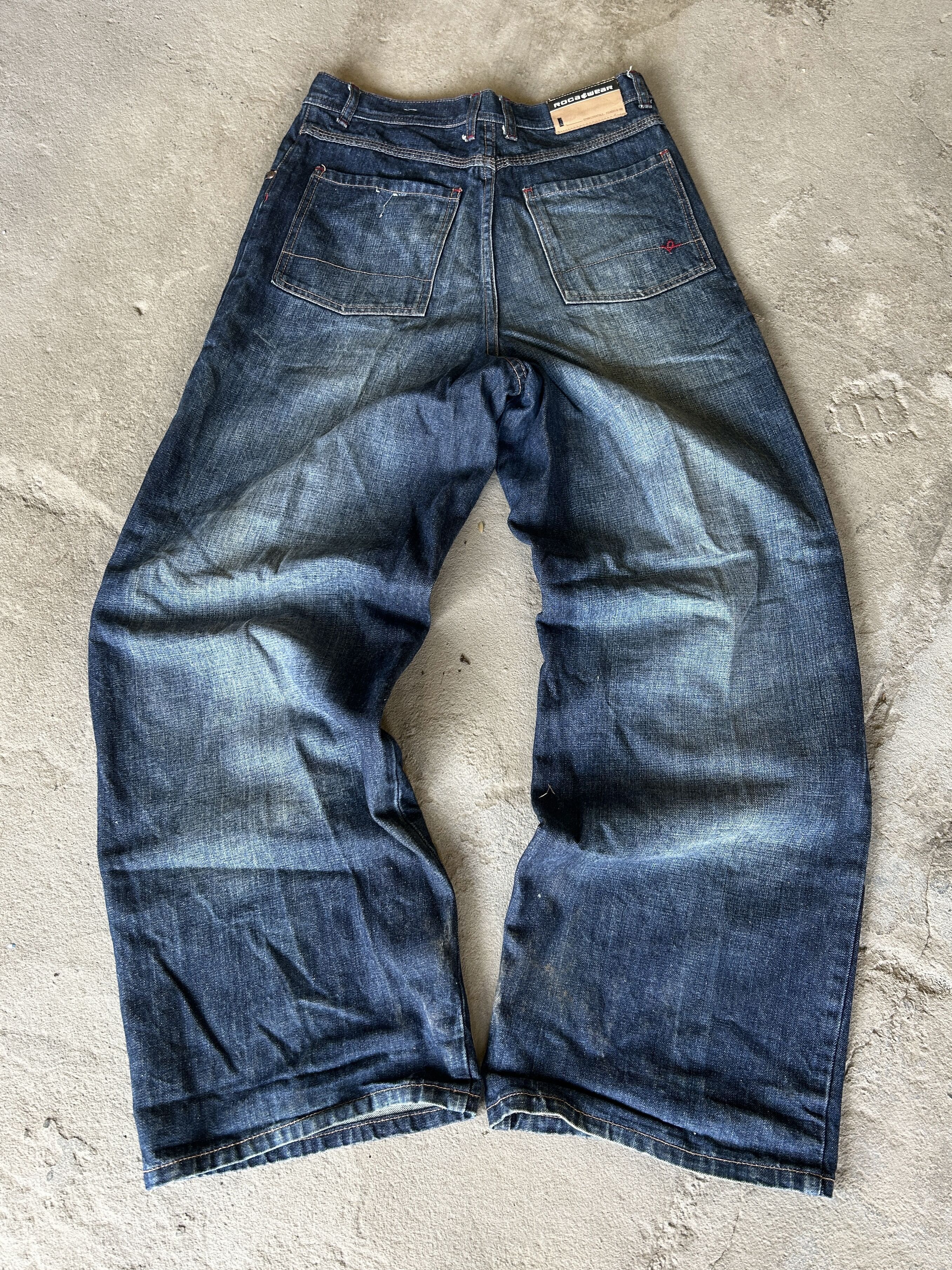 Vintage JNCO Style Rave Baggy Rap Denim Jeans y2k sk8 90s Size US 32 / EU 48 - 5 Thumbnail