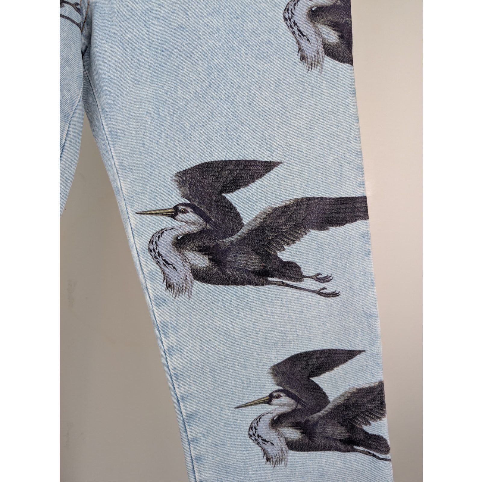 Heron Preston o1rshd1 Printed 5 Pockets Vintage Denim Jeans in Blue Size US 30 / EU 46 - 5 Thumbnail
