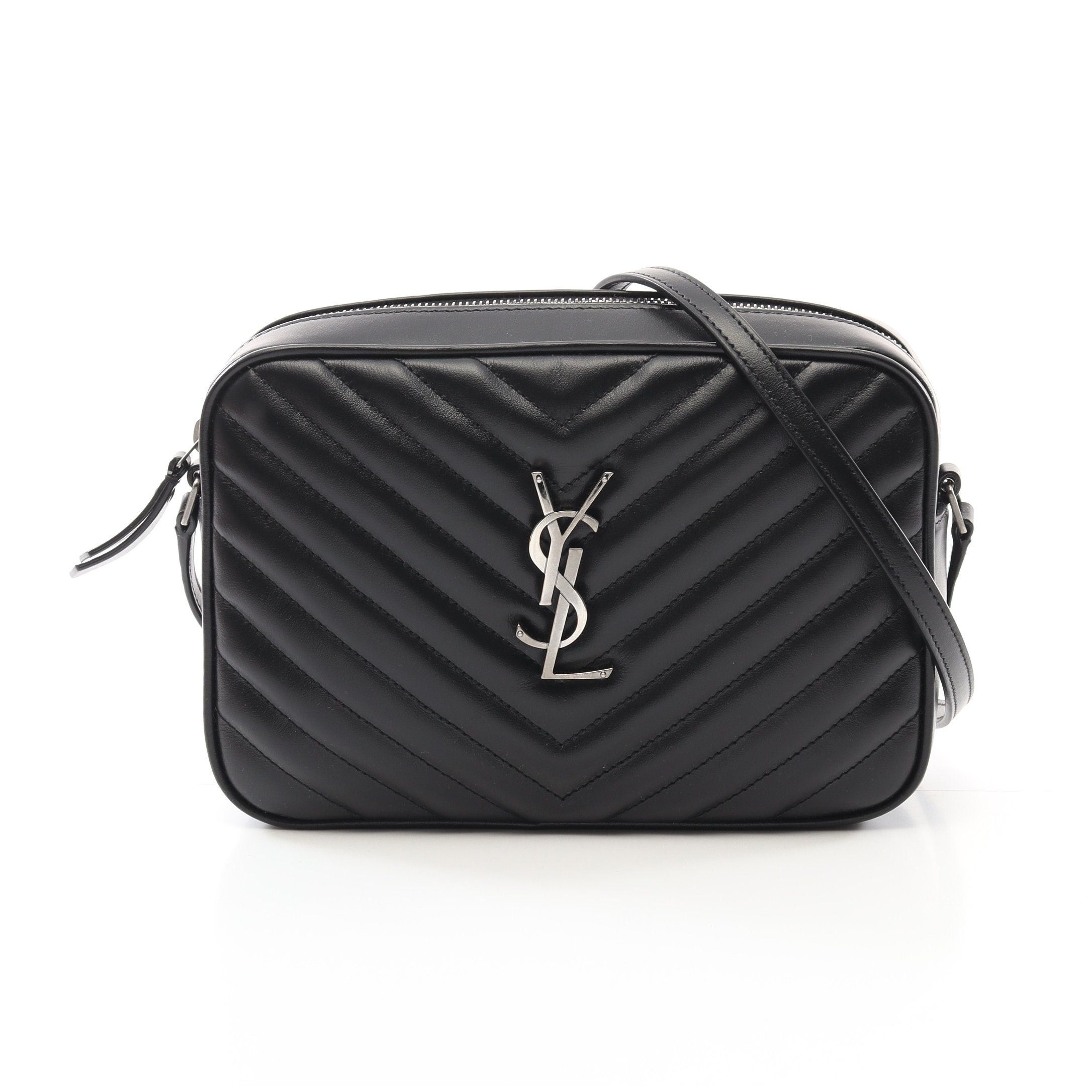 Yves Saint Laurent Yves Saint Laurent Lou Roux Monogram Camera Bag Shoulder Leather Black Size ONE SIZE - 1 Thumbnail