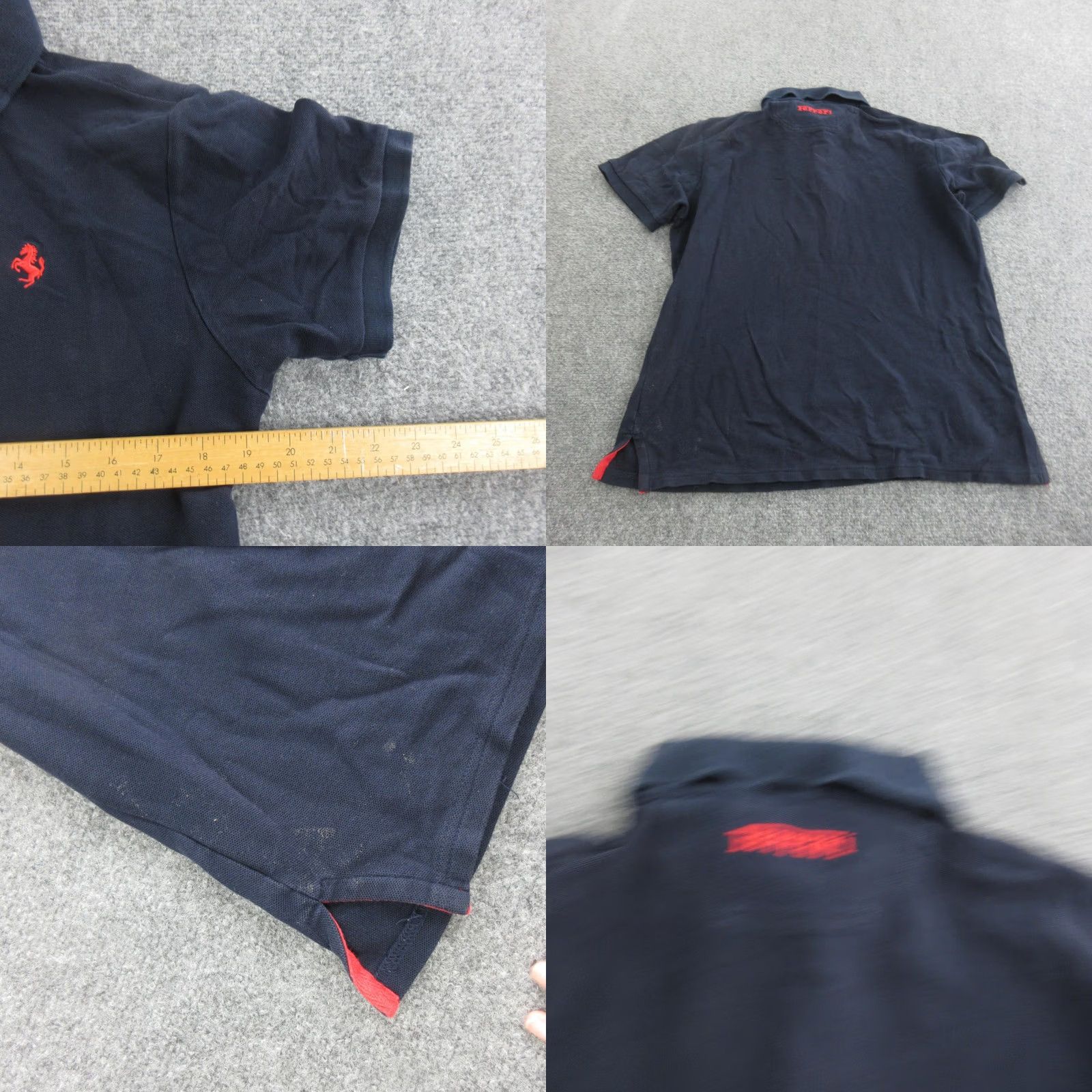 Ferrari Ferrari Polo Shirt Mens Small Navy Blue Red Logo Embroidered Prancing Horse Size US S / EU 44-46 / 1 - 8 Thumbnail