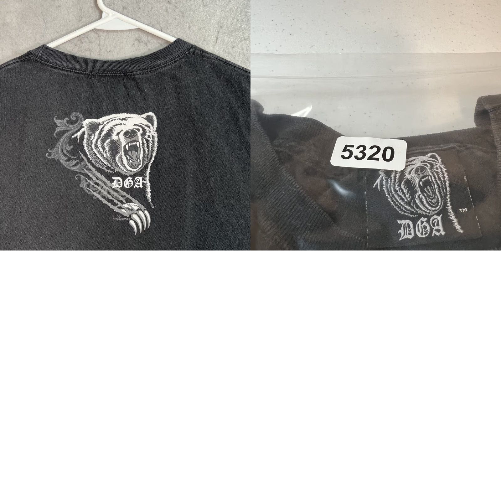 Vintage VINTAGE DGA Hip Hop T Shirt 2000s Adult 4XL Black Graphic Tee Skate Skull Dice Mens Size US XL / EU 56 / 4 - 8 Thumbnail