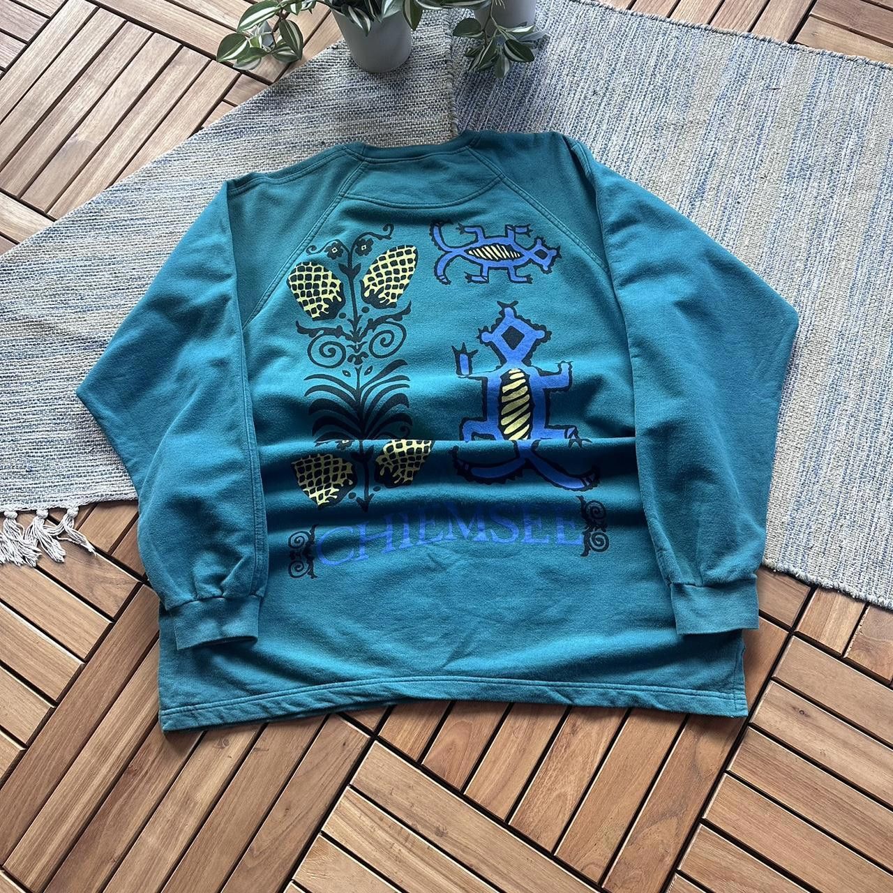 Designer Vintage 90s Chiemsee Windsurfing Retro Baggy Sweatshirt Size US XL / EU 56 / 4 - 1 Thumbnail
