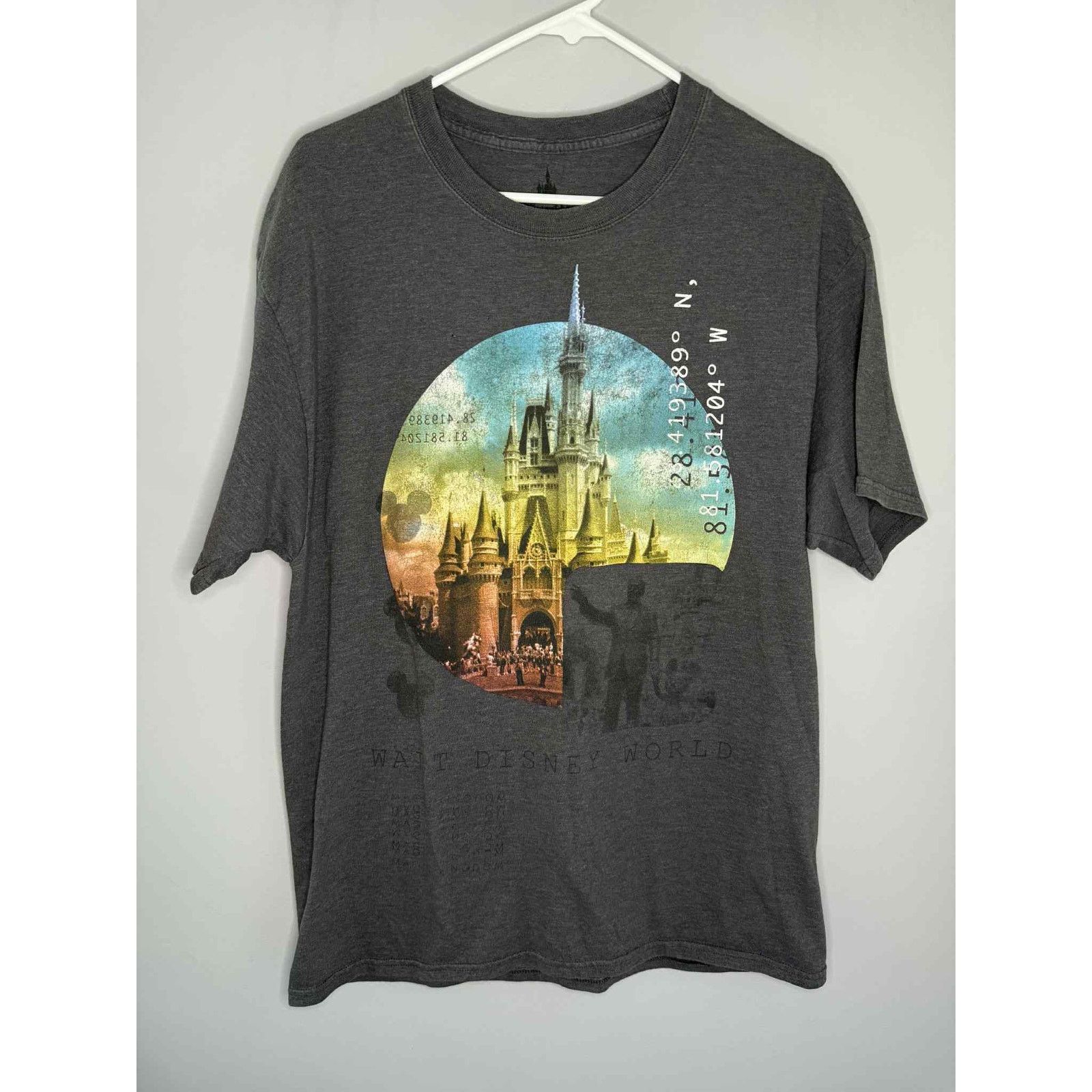 Disney Disney Parks x Hanes Cinderella Castle Graphic Tee Gray L Size US L / EU 52-54 / 3 - 1 Thumbnail