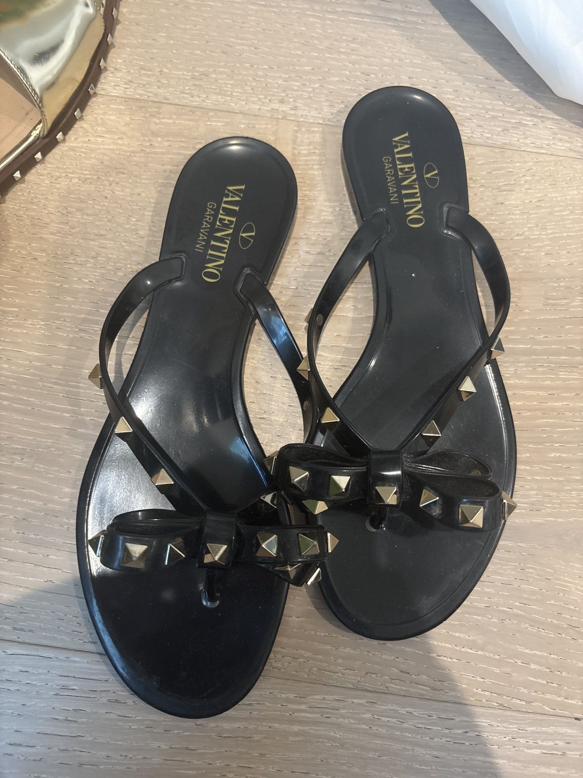 Valentino Valentino Sandals Black Size US 9 / IT 39 - 4 Thumbnail