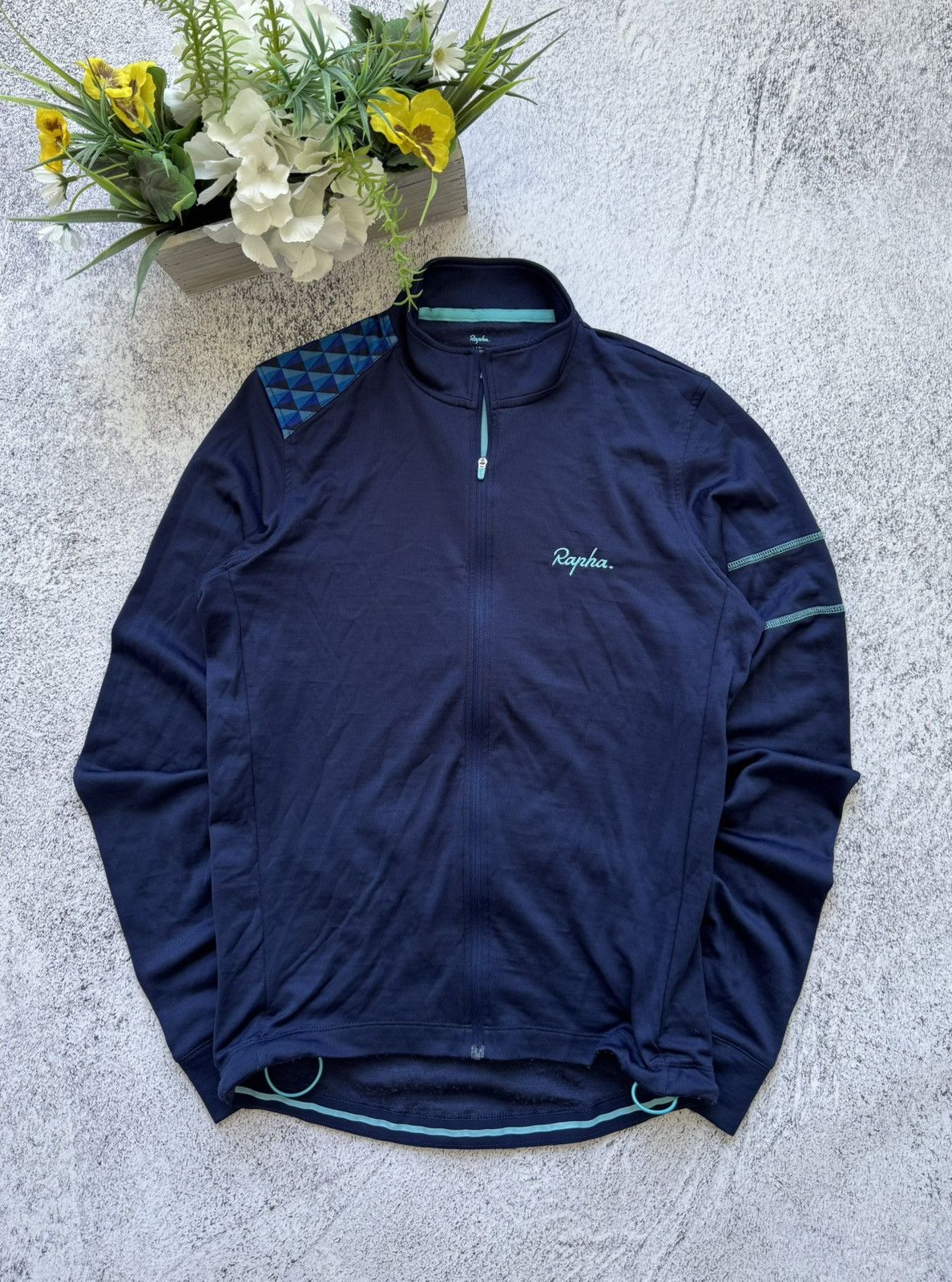 Rapha NAVY RAPHA LONG SLEEVE CLASSIC SUPER CROSS CYCLING JERSEY Size US L / EU 52-54 / 3 - 1 Thumbnail