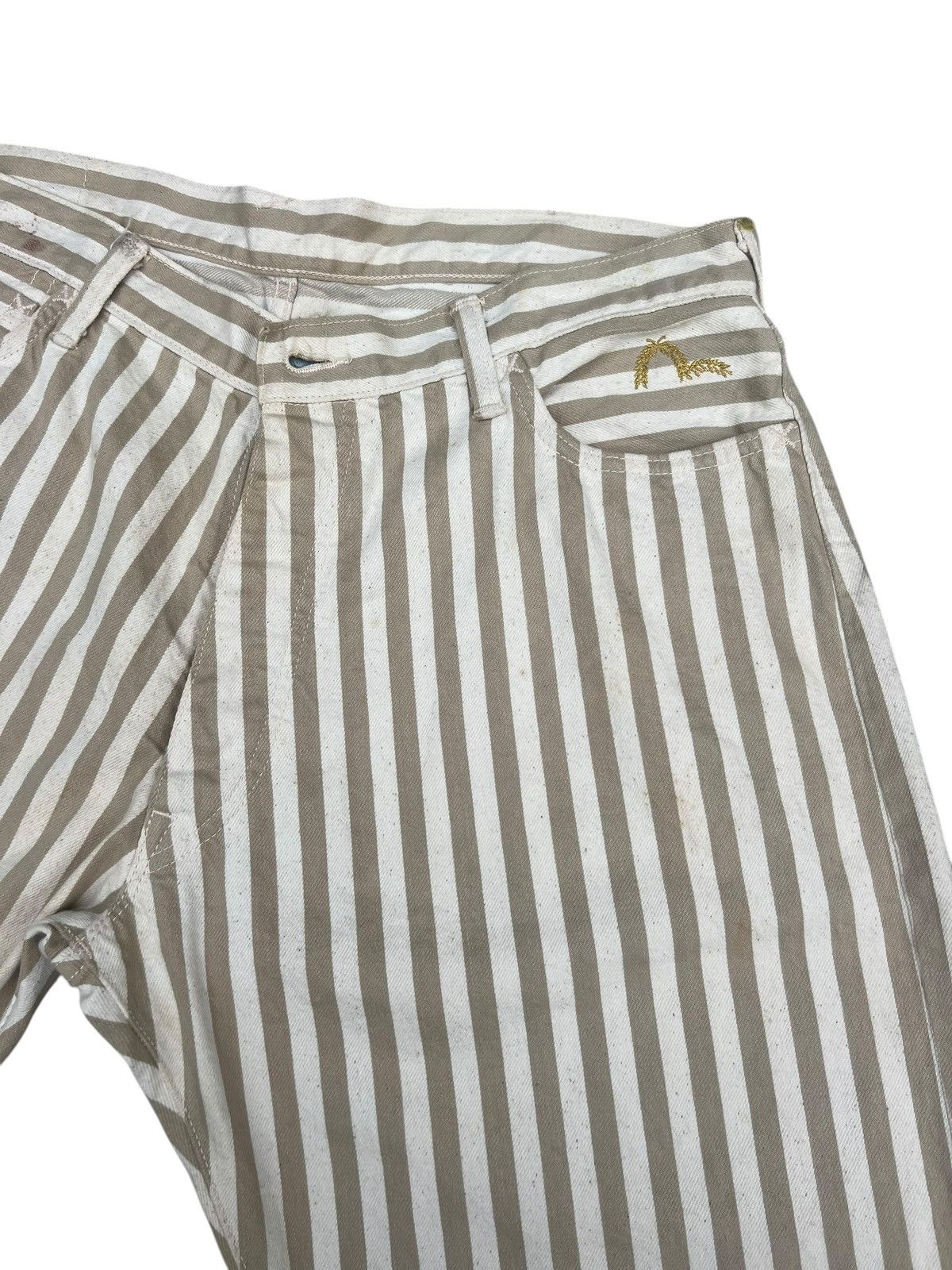 Evisu Dirty Stains Denim Vintage Evisu Stripes Selvedge Short Pant Size US 36 / EU 52 - 12 Thumbnail