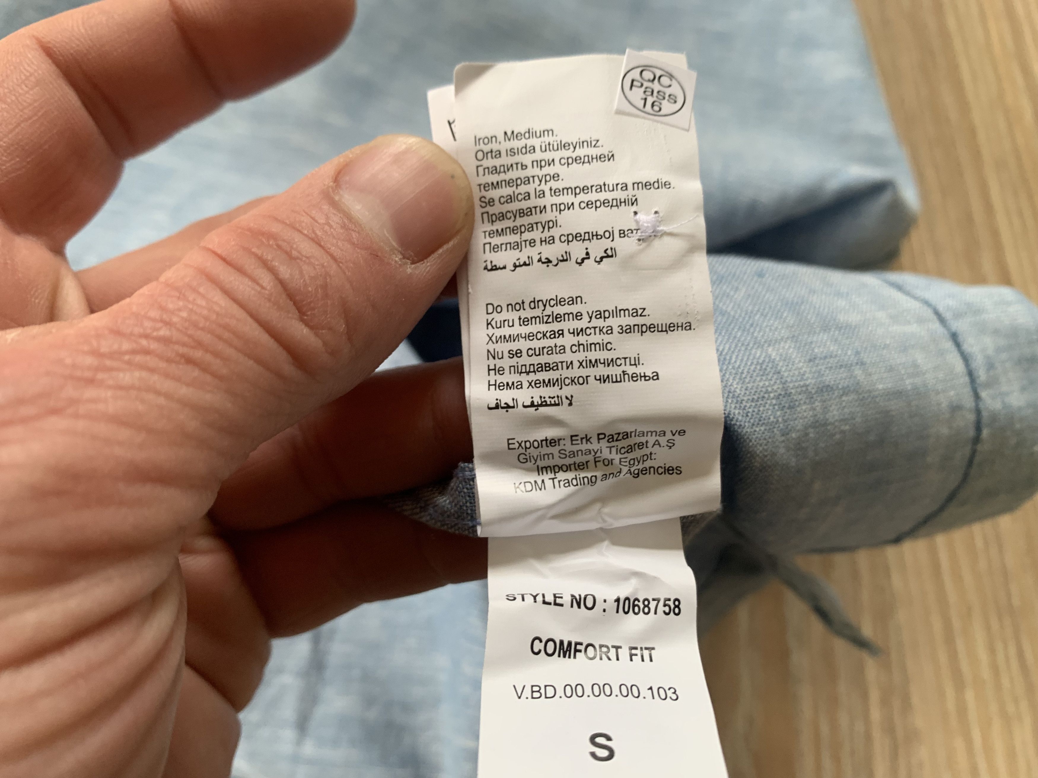 Other Colins New Linen Light Blue Pocket Short Sleeve Shirt Size US S / EU 44-46 / 1 - 10 Thumbnail