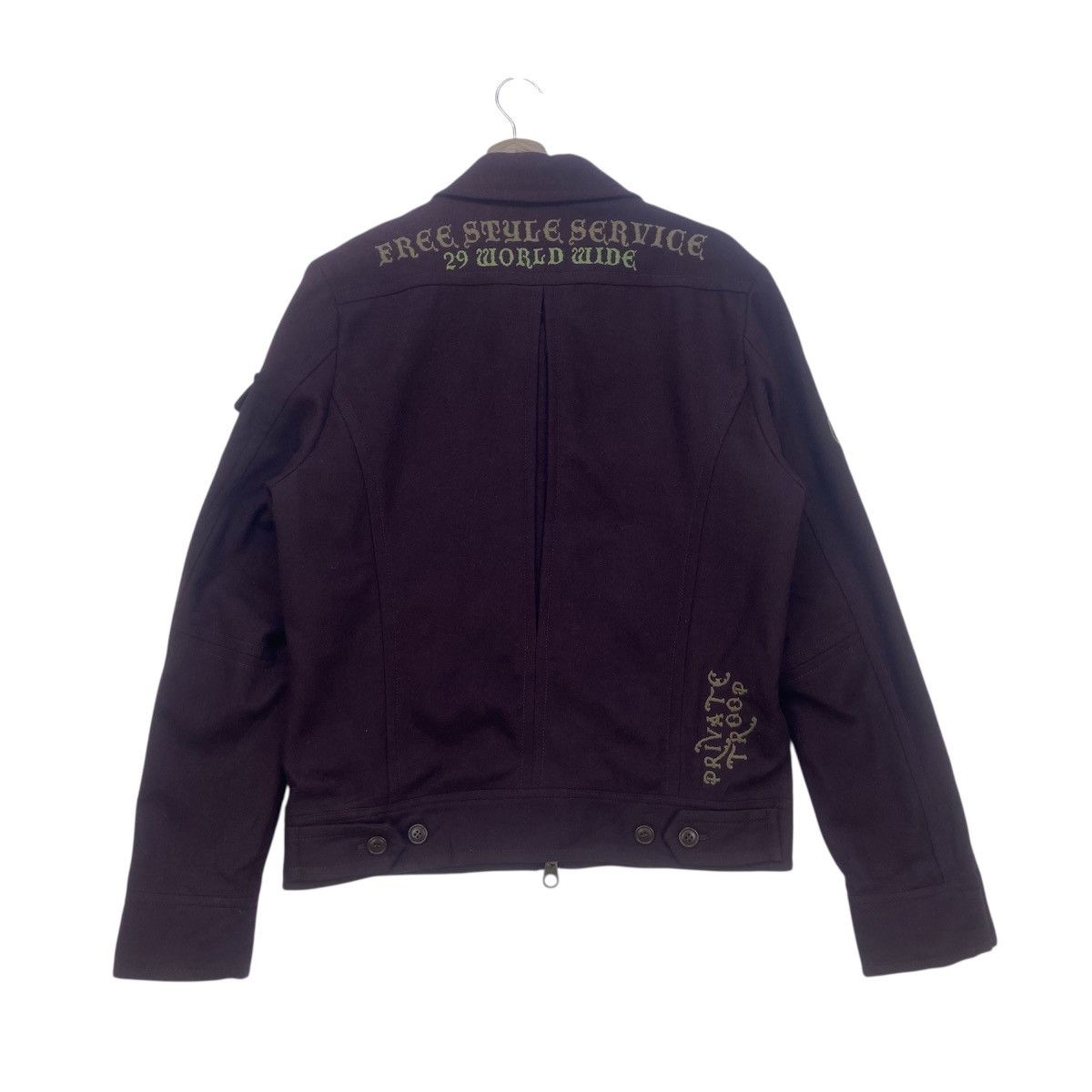 Japanese Brand Vtg 291295 Homme Private Troop Military Style Wool Jacket Size US S / EU 44-46 / 1 - 3 Thumbnail