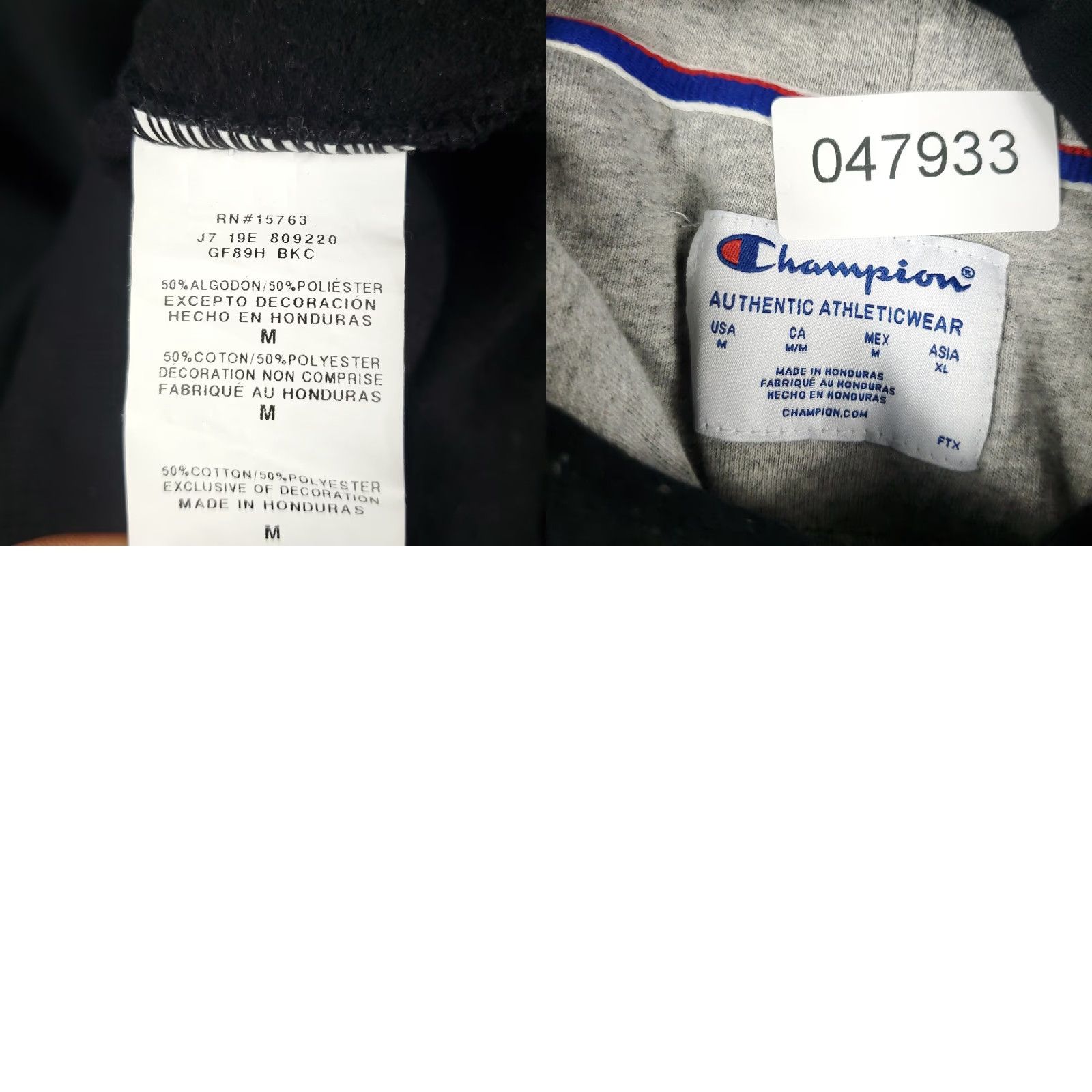 Champion Champion Hoodie Mens Medium Black Pullover Casual Sweatshirt Size US M / EU 48-50 / 2 - 8 Thumbnail
