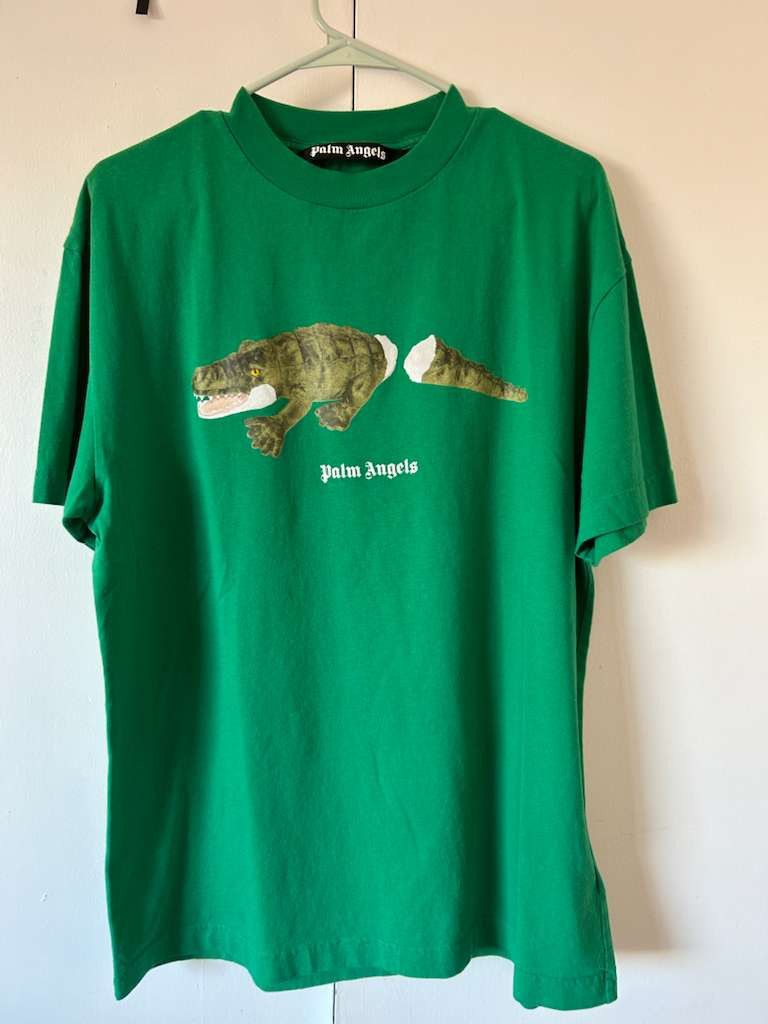 Palm Angels Palm Angels Crocodile Logo Tee Size US L / EU 52-54 / 3 - 8 Thumbnail