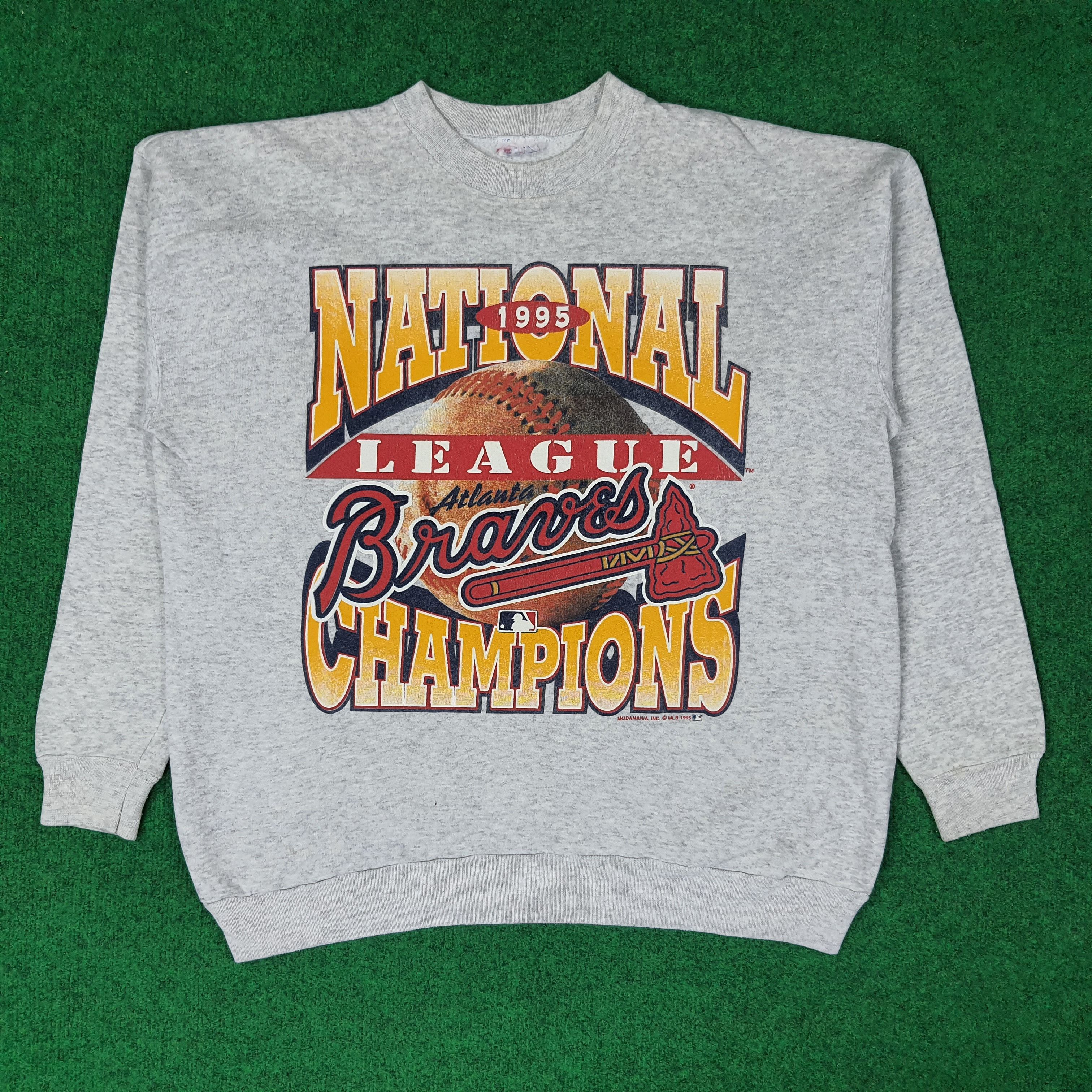 MLB Vintage MLB Atlanta Braves Baseball Team Sweatshirt C251N13 Size US L / EU 52-54 / 3 - 1 Thumbnail