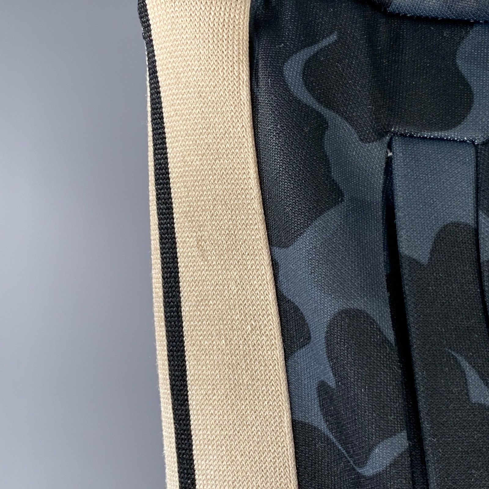 Palm Angels Navy Black Camouflage Polyester Drawstring Casual Pants Size US 36 / EU 52 - 4 Thumbnail