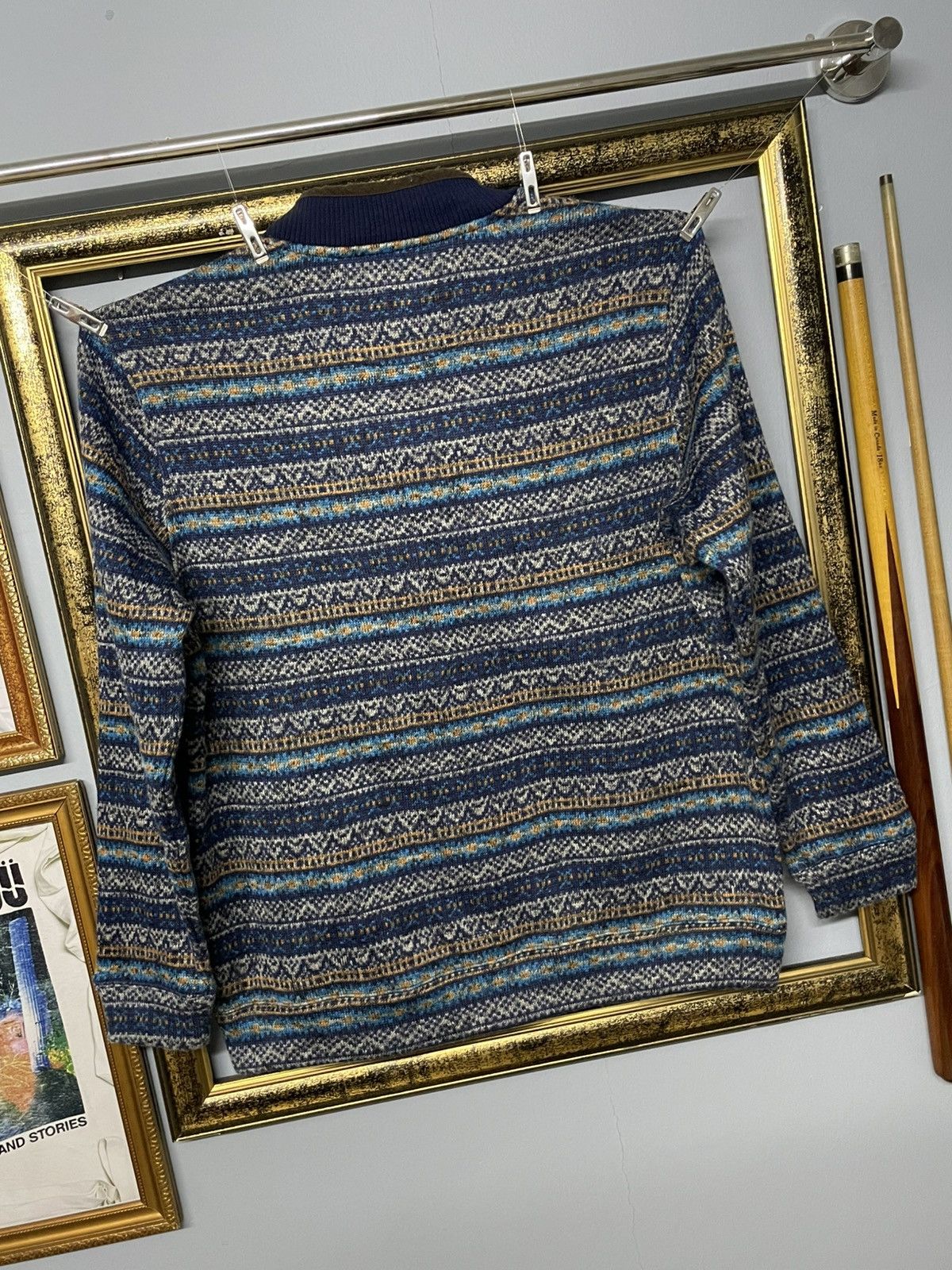 Kansai Yamamoto Vintage 90s Japan Designer Kansai Yamamoto Navajo Sweatshirt Size US M / EU 48-50 / 2 - 10 Thumbnail