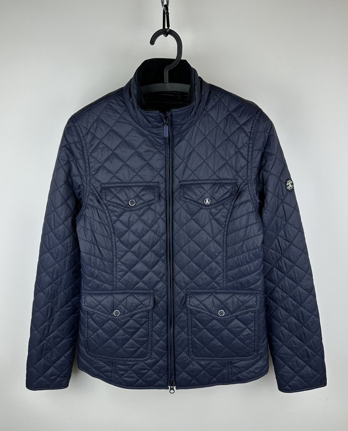 Barbour Barbour Sailboat Quilted Jacket UK 12 US 8 Wome Blue Pocket Size US M / EU 48-50 / 2 - 1 Thumbnail