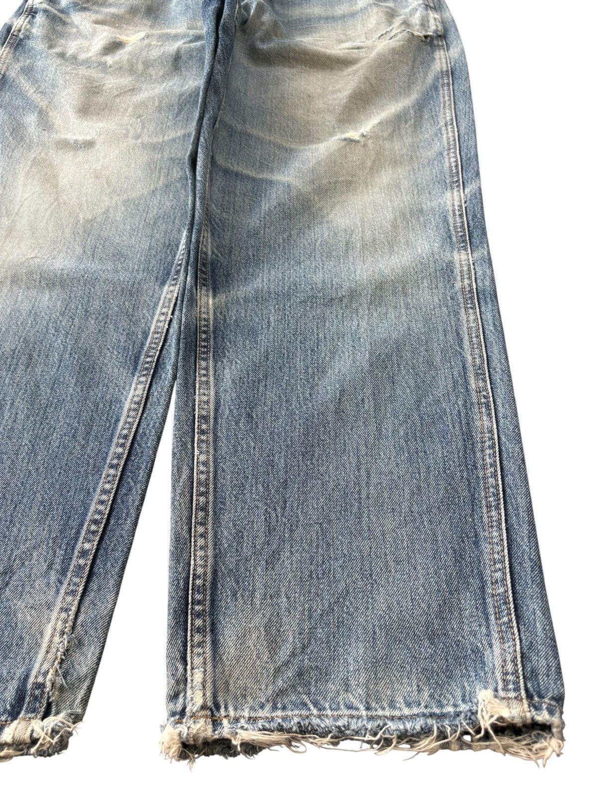 Uniqlo Vintage Uniqlo Lemaire Faded Wash Distressed Baggy Jeans Size US 38 / EU 54 - 7 Thumbnail