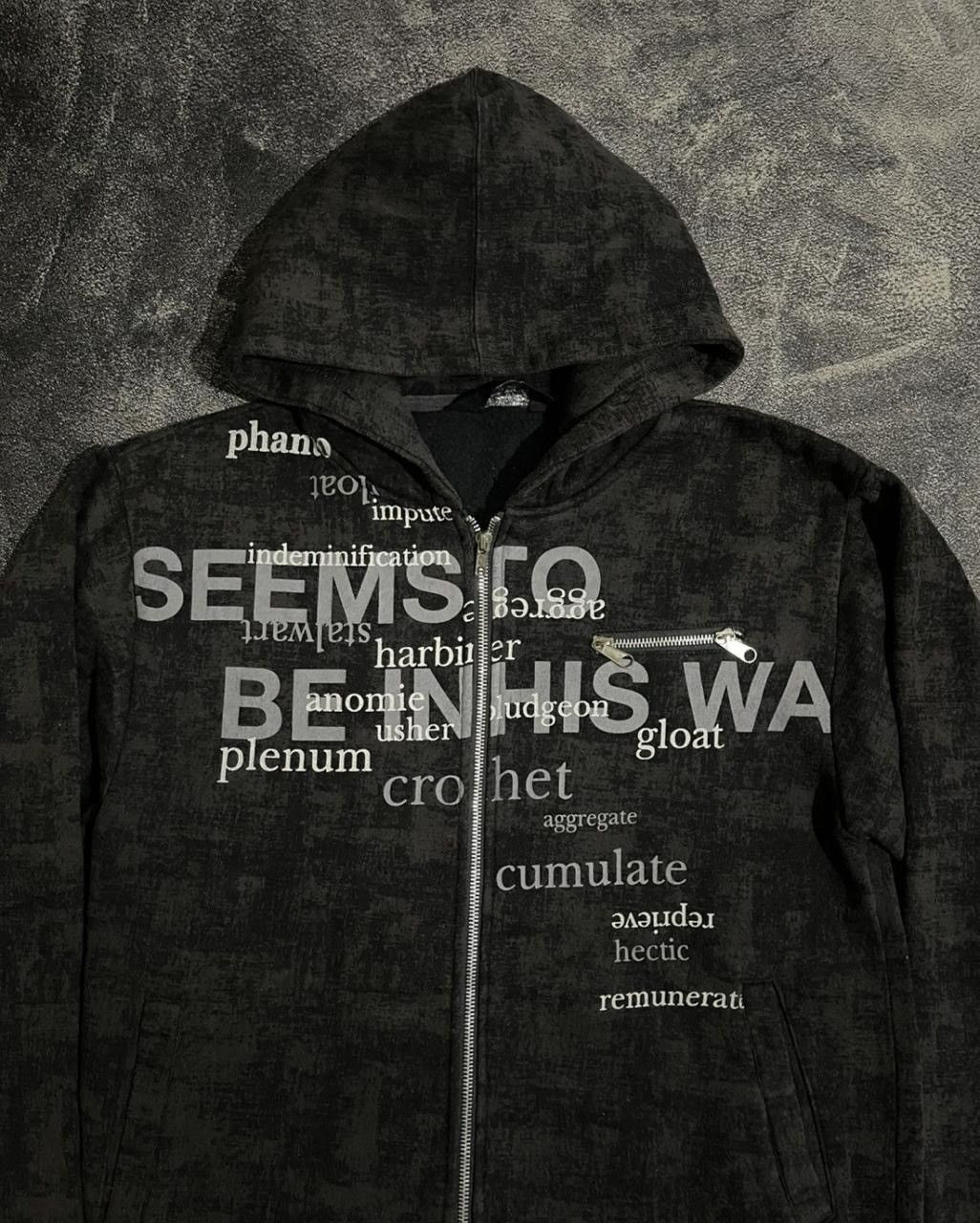 Japanese Brand Y2K Beaumere Poem Fullprint Punk Hoodie Size US M / EU 48-50 / 2 - 3 Thumbnail