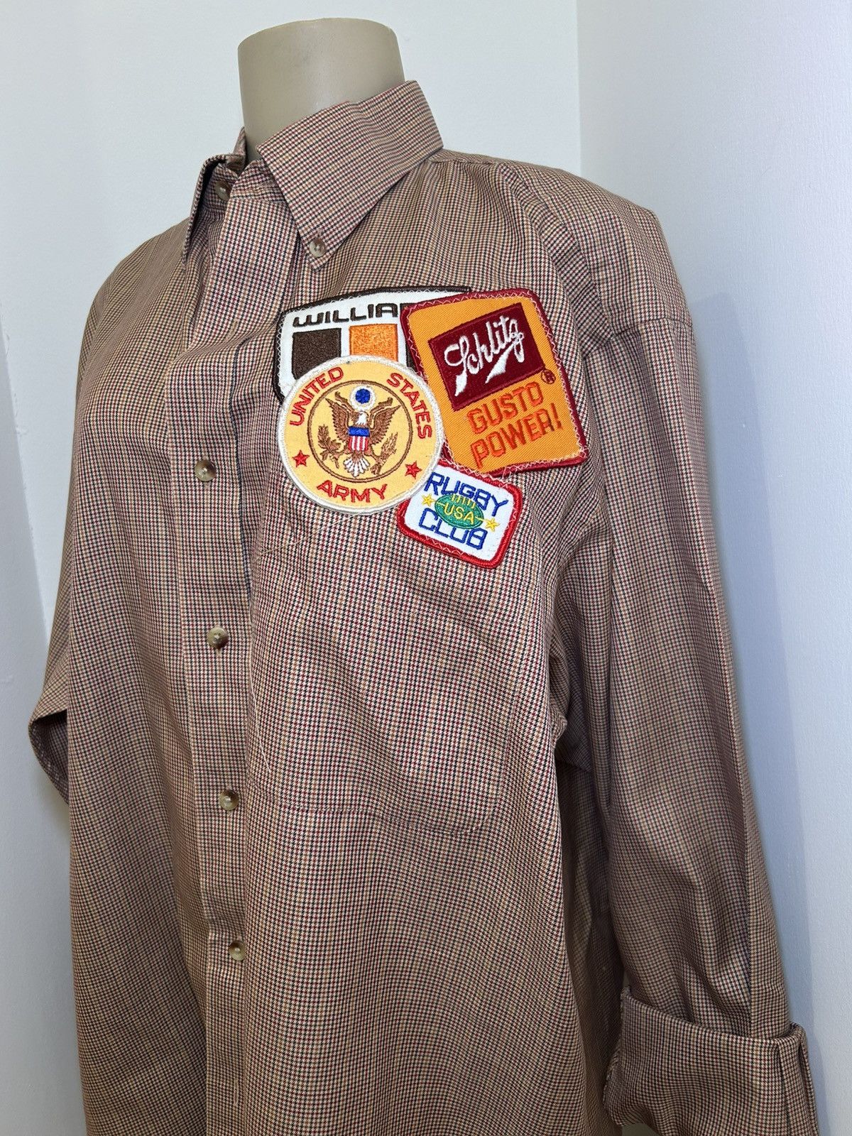 Vintage Unisex Vintage Scattered Patch WorkShirt Size US L / EU 52-54 / 3 - 3 Thumbnail