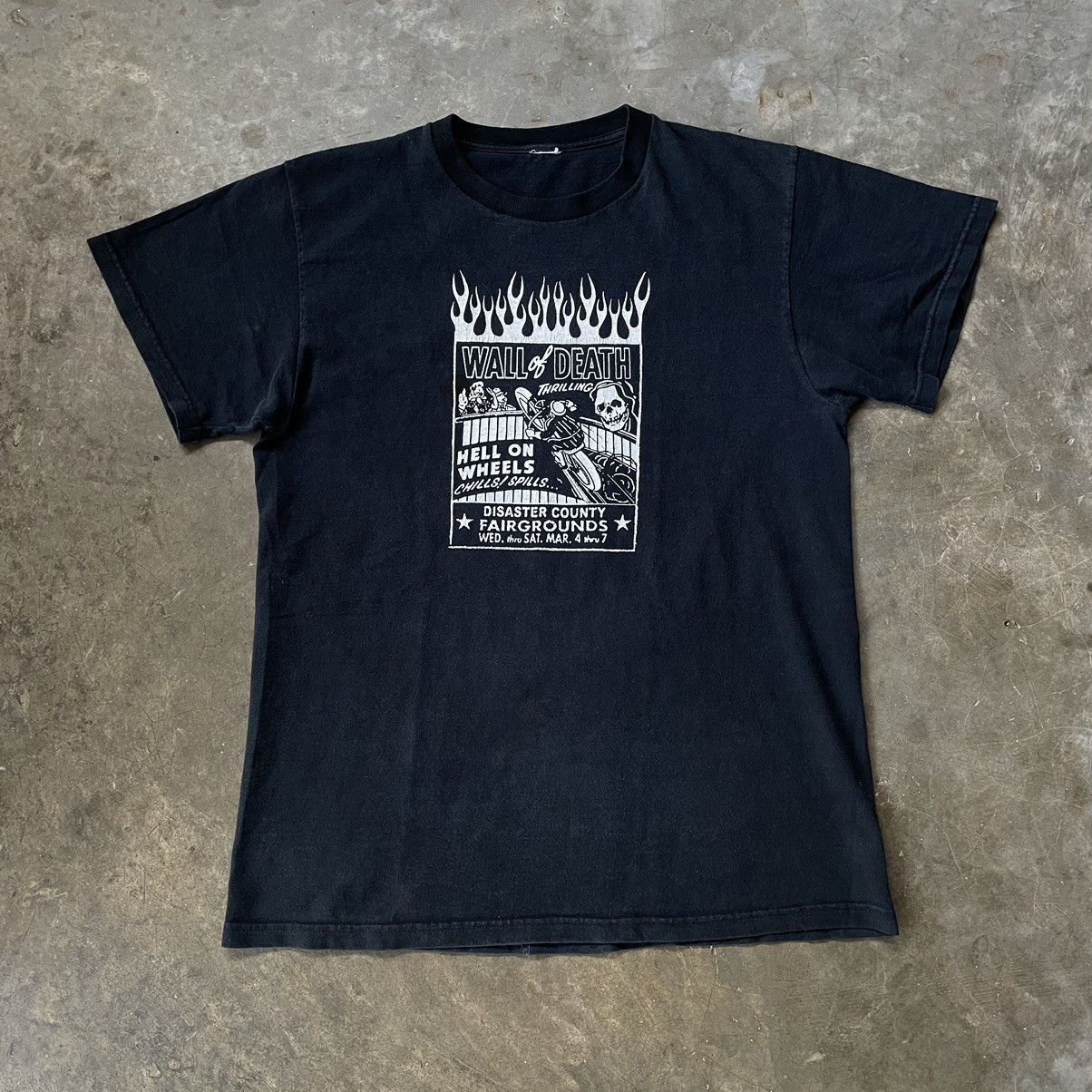 Indian Motorcycle × Vintage Vintage wall of death motorcycle t-shirt Size US M / EU 48-50 / 2 - 1 Thumbnail