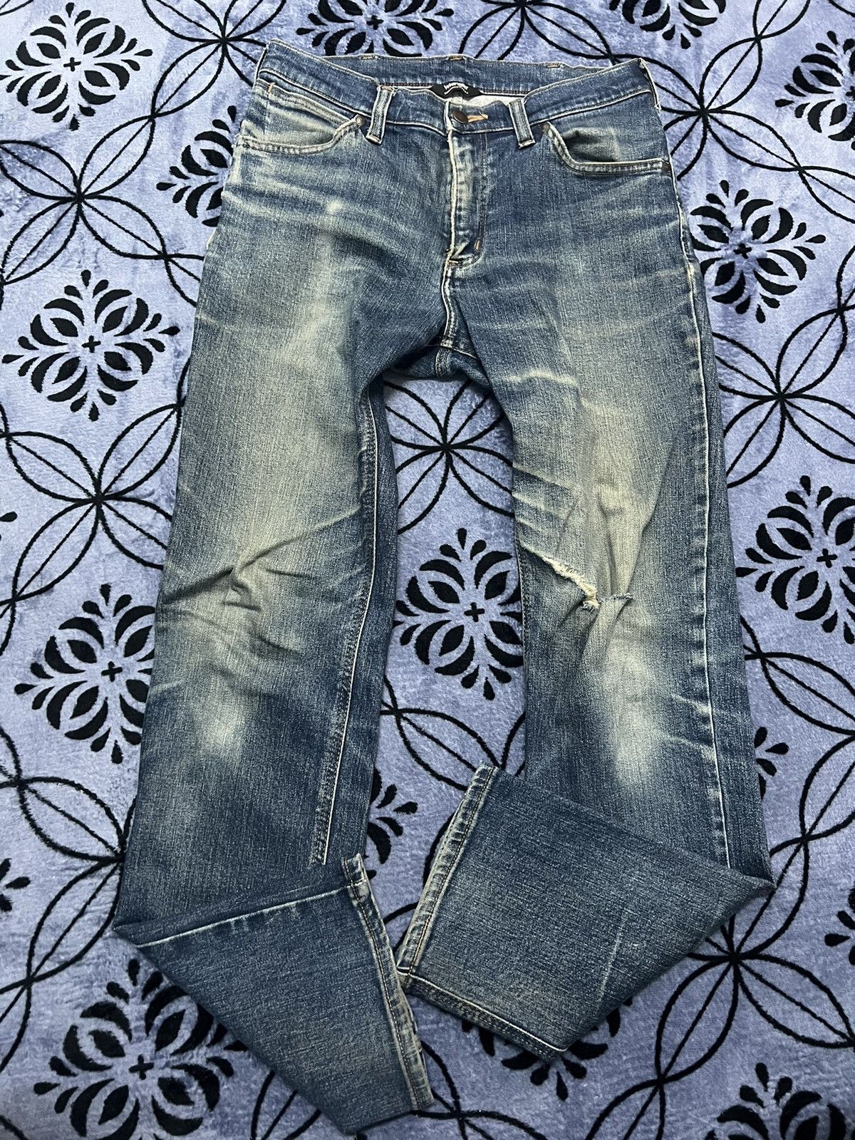 Vintage × Wrangler Wrangler USA - vintage 90’s distressed Size US 29 - 1 Thumbnail