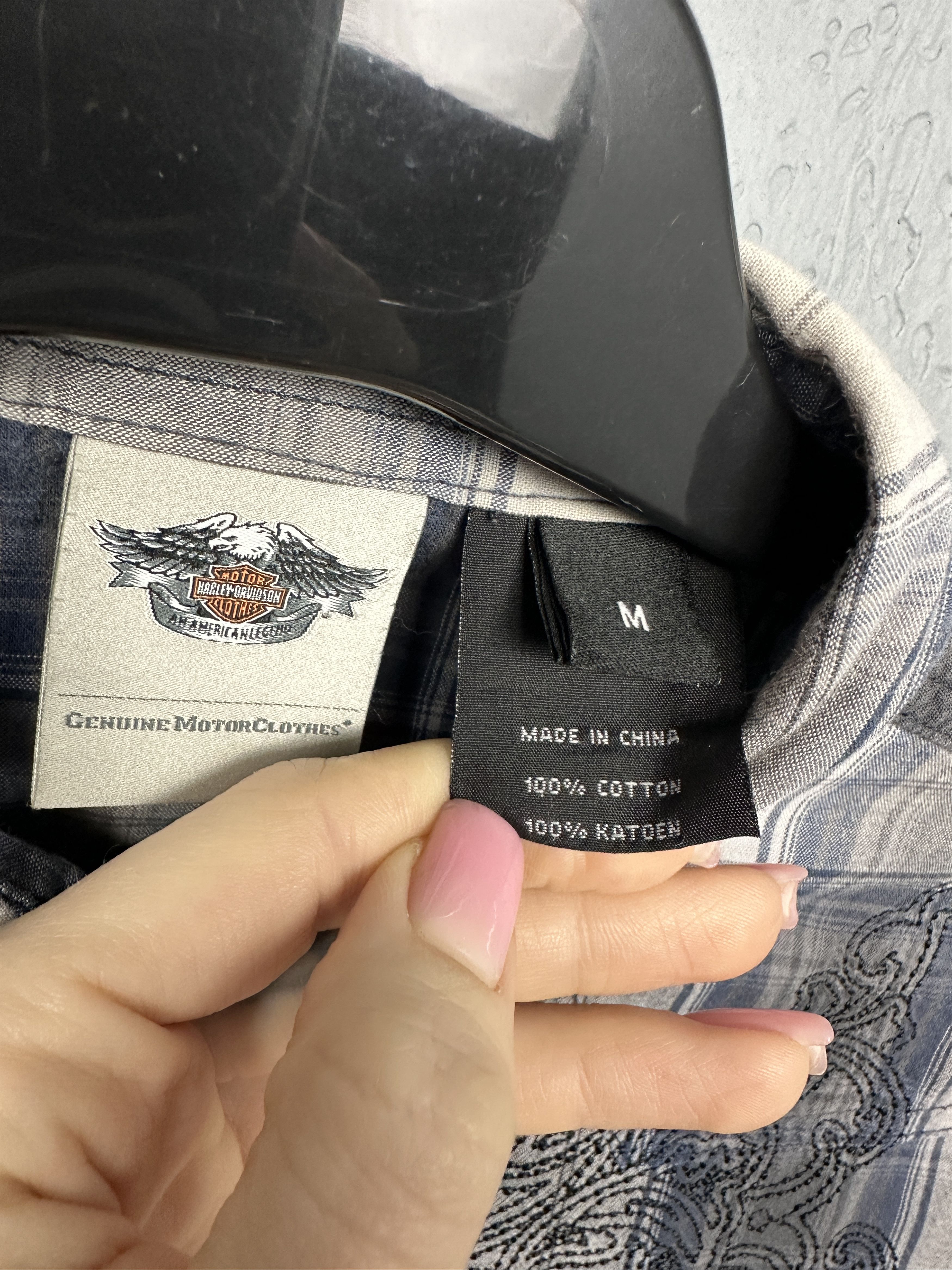 Harley Davidson Harley Davidson Womens Plaid Shirt Size M / US 6-8 / IT 42-44 - 4 Thumbnail