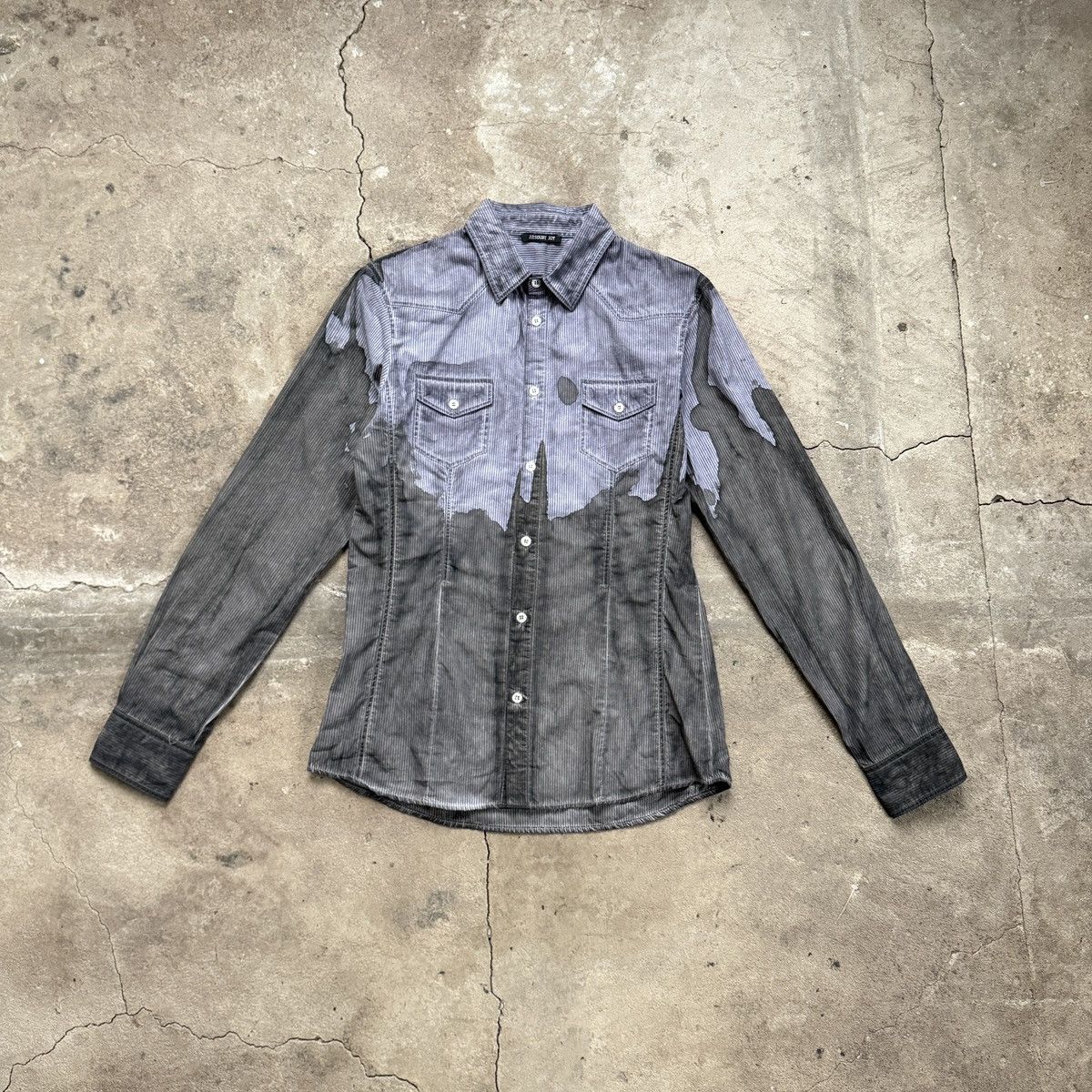 If Six Was Nine Absolut Joy Avant Garde Gray Button Ups Shirt Size US M / EU 48-50 / 2 - 1 Thumbnail