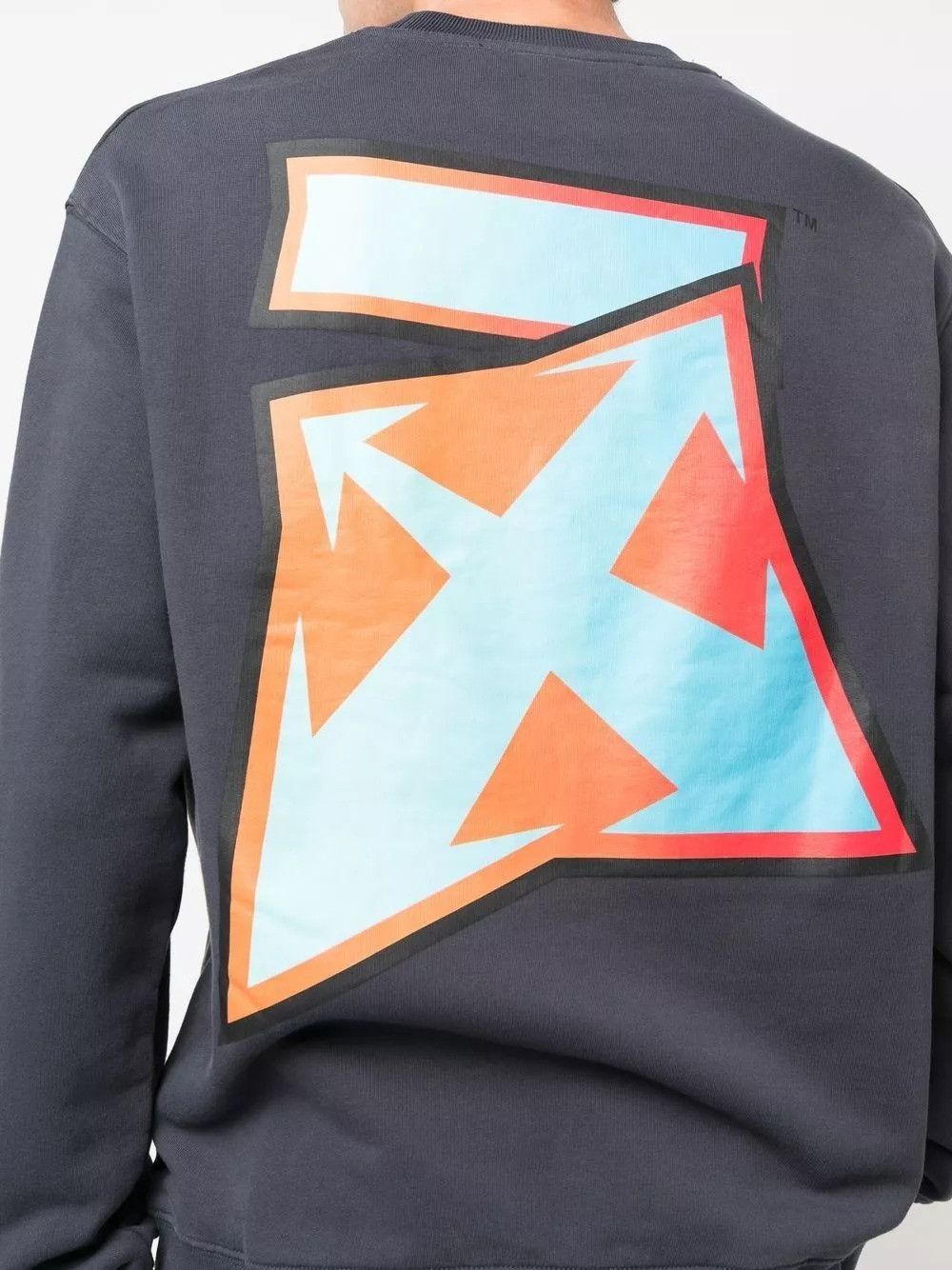 Off-White Off-White Thund Skate-Print Long Sleeve Tee Blue/Orange Size US M / EU 48-50 / 2 - 1 Thumbnail