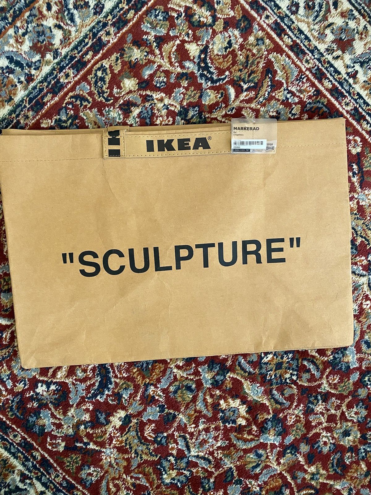 virgil abloh ikea レシートラグ Virgil Abloh IKEA ラグ マルケラッド