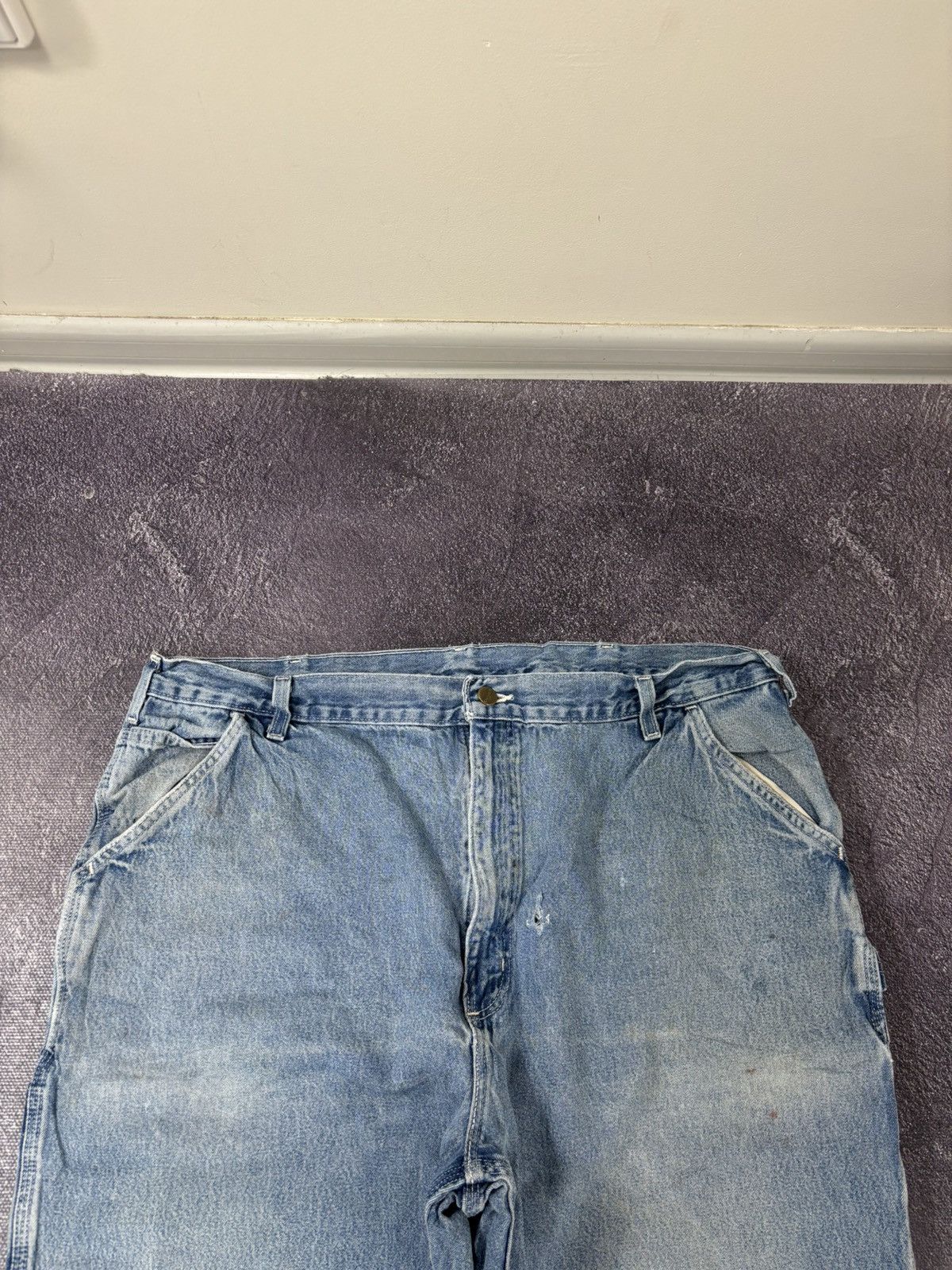 Carhartt Vintage Carhartt Denim Dungaree Fit Faded Hype Baggy Jeans Size US 42 / EU 58 - 11 Thumbnail