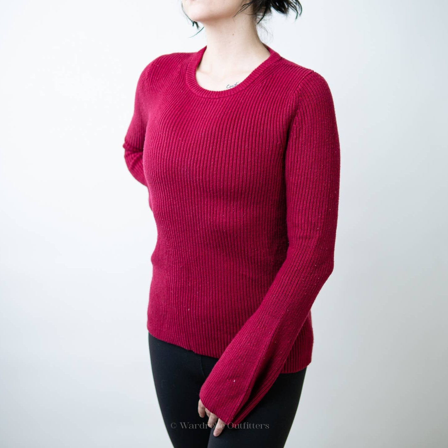 Michael Kors Michael Michael Kors Ribbed Crewneck Red Sweater - M Size M / US 6-8 / IT 42-44 - 4 Thumbnail