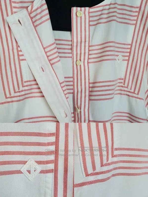 Dior Dior Pink Striped Cotton Short Sleeve T. Size S / US 4 / IT 40 - 4 Thumbnail