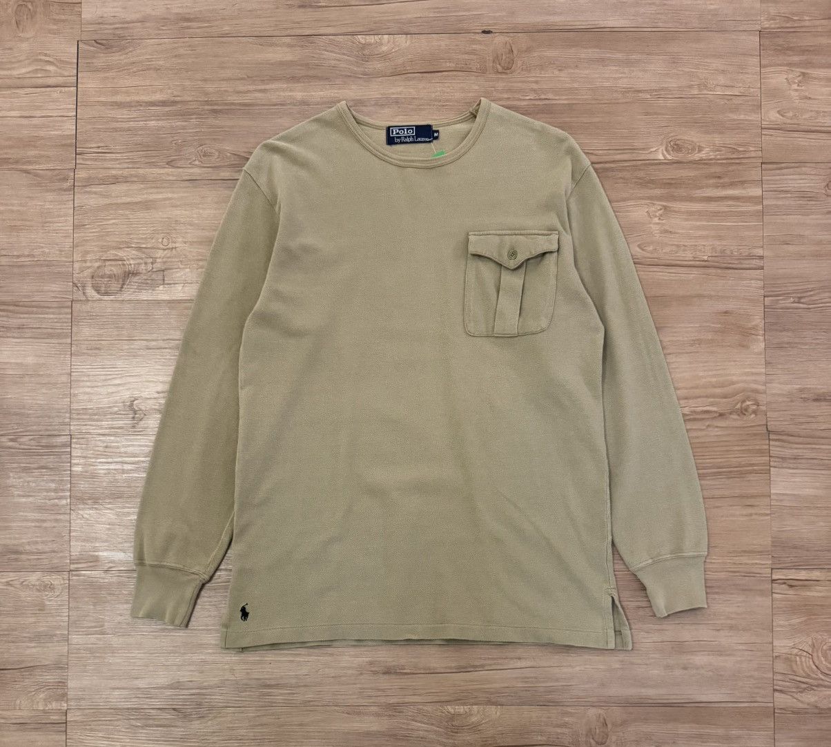 Polo Ralph Lauren Vintage 90’s Polos Ralph Lauren Pocket Tee LS Size US M / EU 48-50 / 2 - 1 Thumbnail