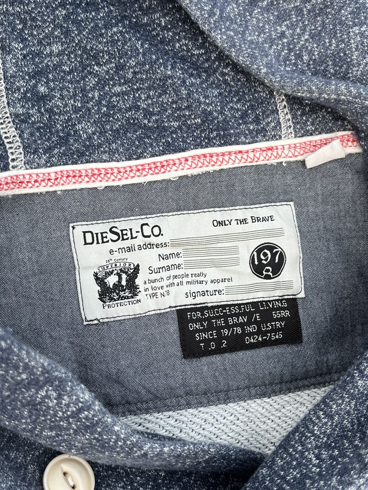 If Six Was Nine VINTAGE DIESEL ITEM KNIT BONO AND NINJA HOODIE Size US M / EU 48-50 / 2 - 8 Thumbnail