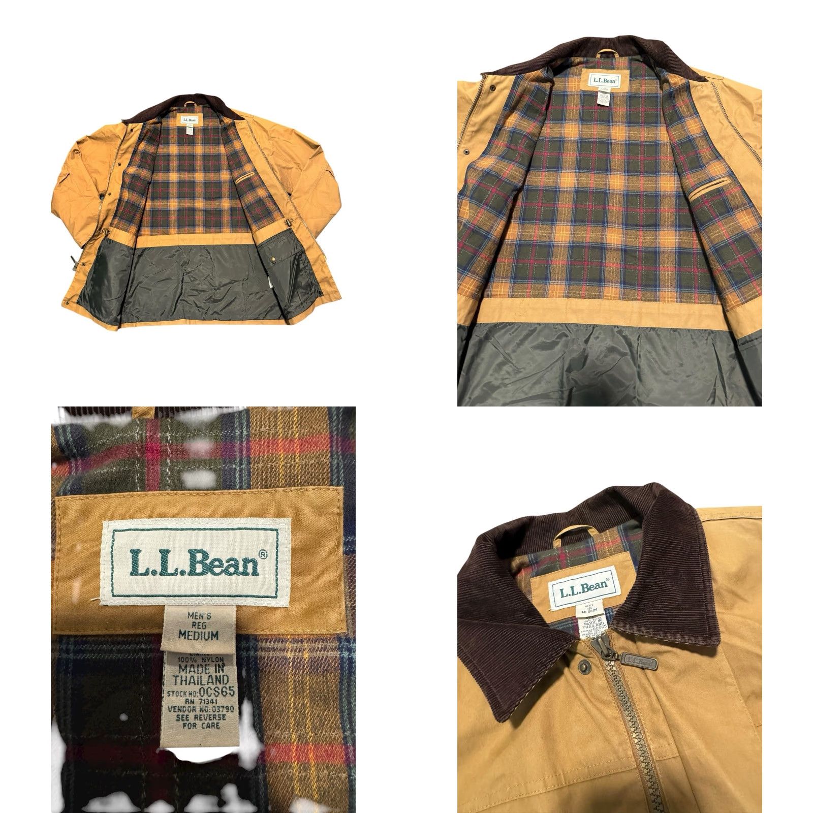 Vintage VINTAGE LL Bean Chore Barn Coat Mens M Tan Brown Cotton Canvas Lined Corduroy Collar Y2K Overcoat Size US M / EU 48-50 / 2 - 8 Thumbnail