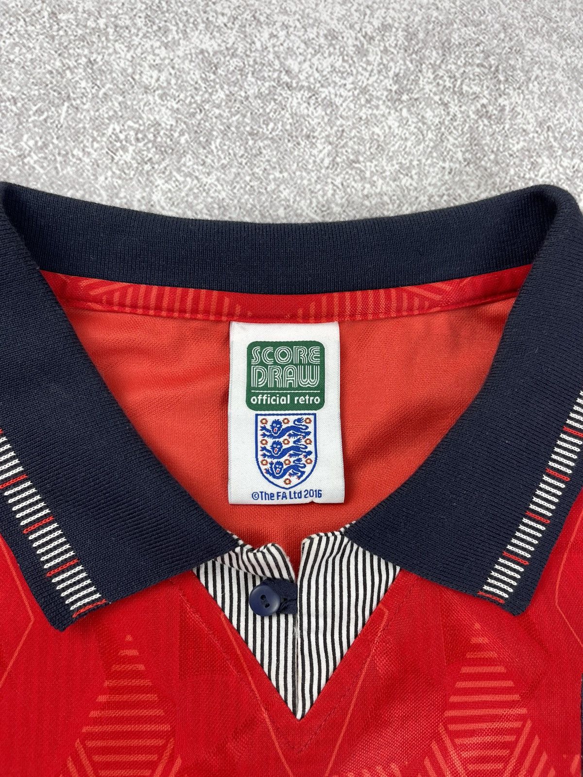 Vintage Vintage 90’s England Soccer Draw Jersey Football Shirt Size US XL / EU 56 / 4 - 5 Thumbnail