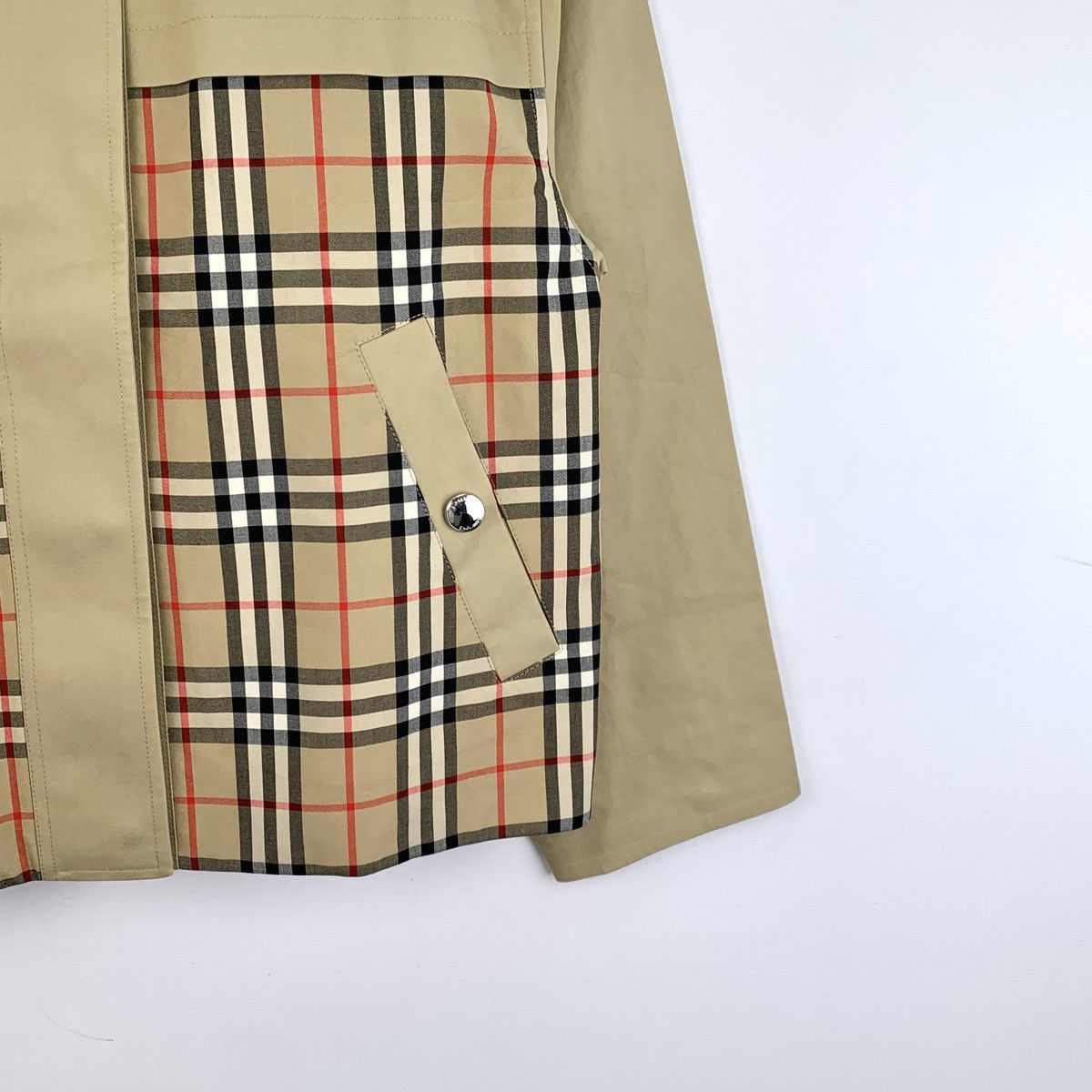 Burberry Burberry Bbr Brown Check Patchwork Cotton Lapel Jacket Size S / US 4 / IT 40 - 4 Thumbnail