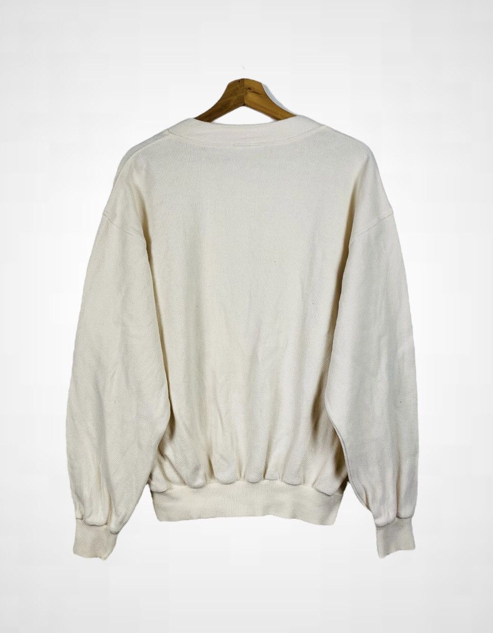 Lacoste × Vintage A09 Rare - Vintage Lacoste Club Heavy Cotton Cardigan Size US L / EU 52-54 / 3 - 2 Thumbnail