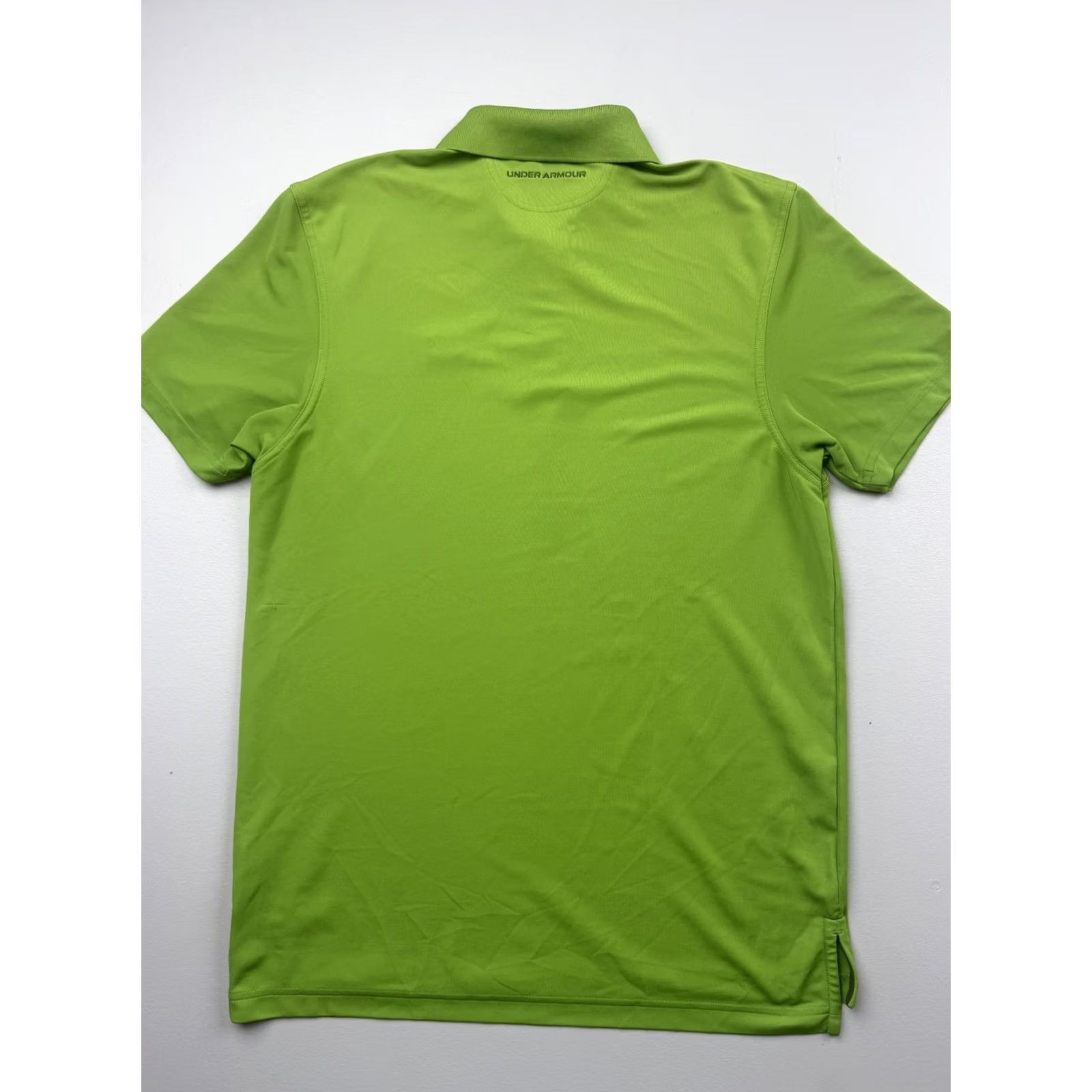 Under Armour Under Armour Polo Shirt Mens M Green Solid HeatGear Golf Performance Knit Shirt Size US M / EU 48-50 / 2 - 2 Thumbnail